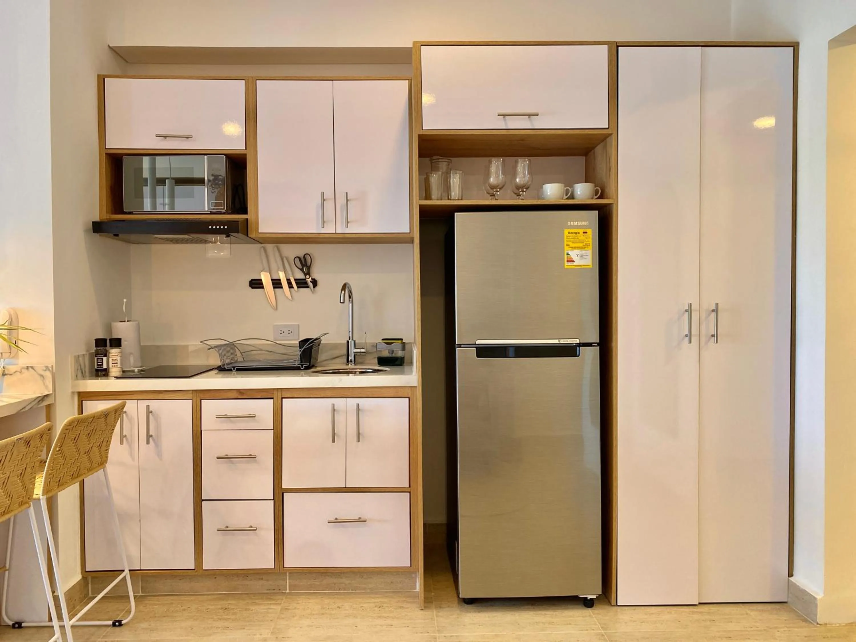 Kitchen or kitchenette in Wynwood Cartagena Beach