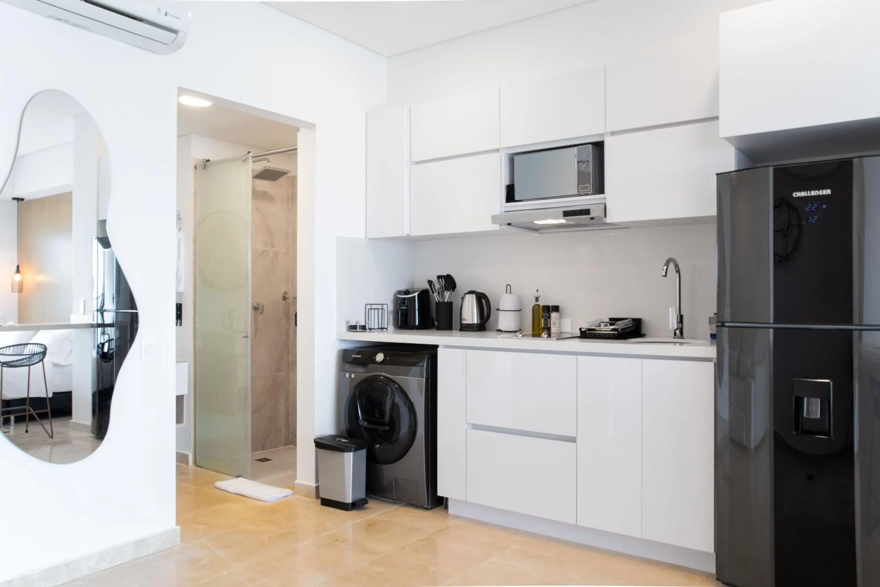 Kitchen or kitchenette in Wynwood Cartagena Beach