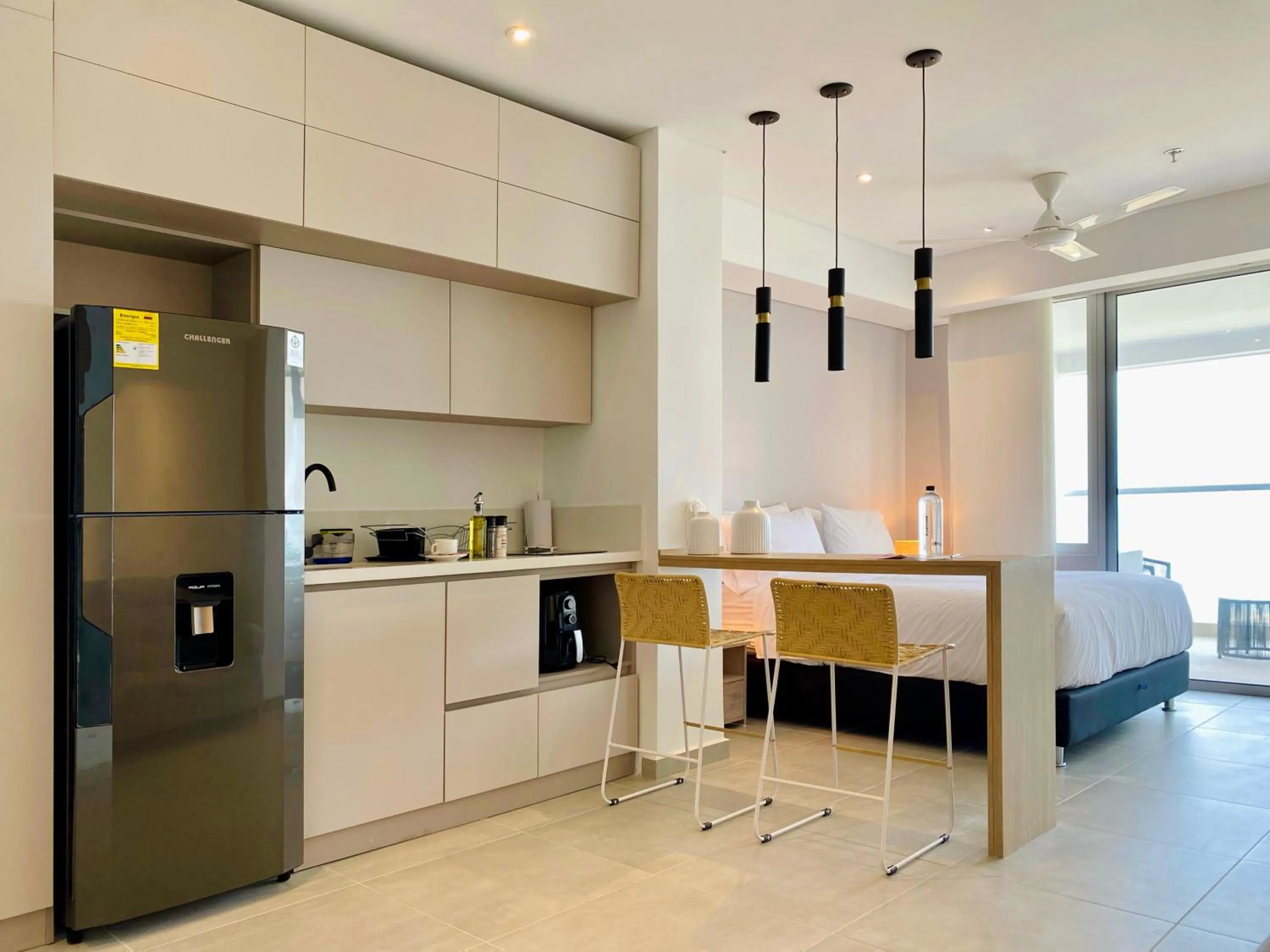 Kitchen or kitchenette in Wynwood Cartagena Beach