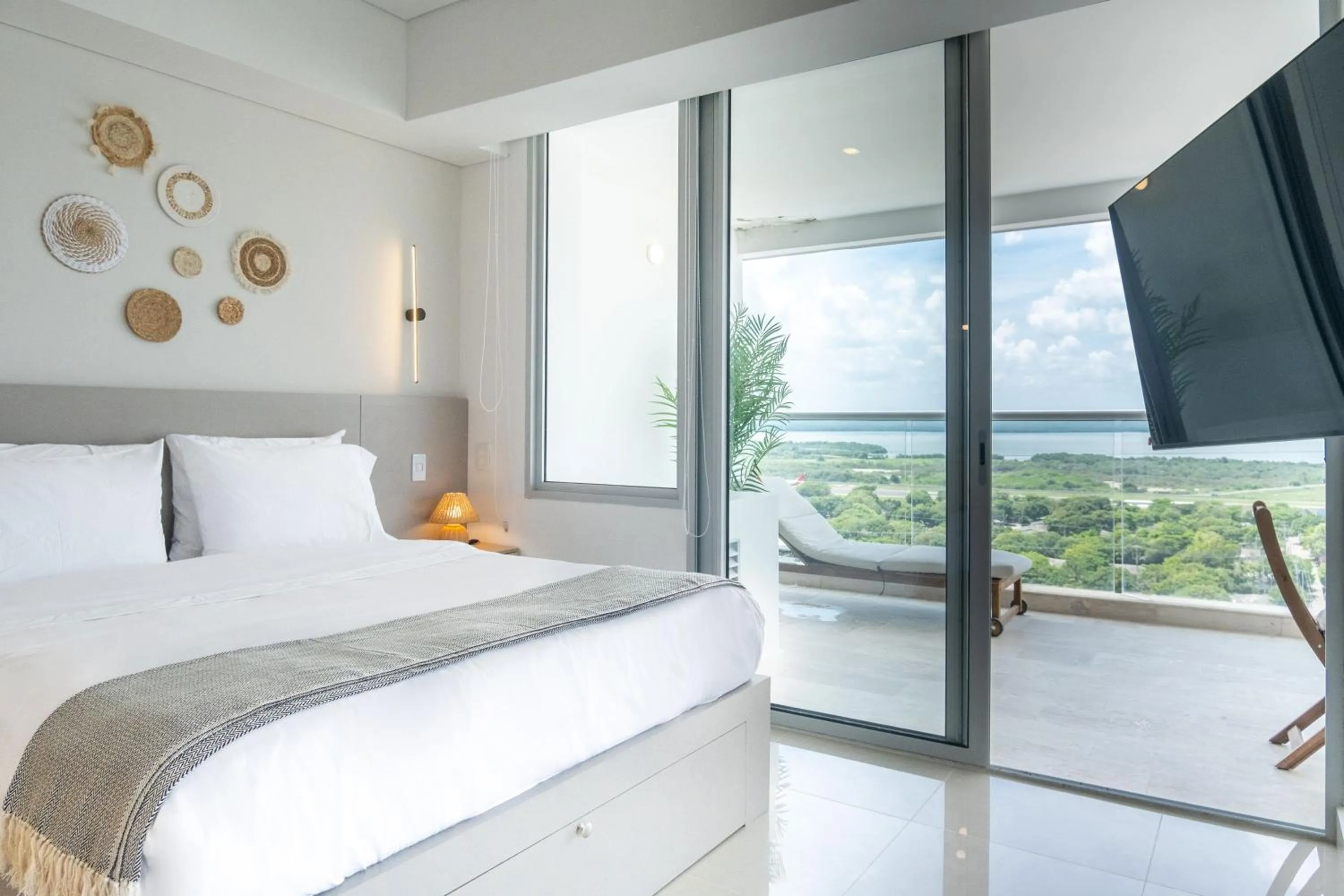 Bedroom, Bed in Wynwood Cartagena Beach