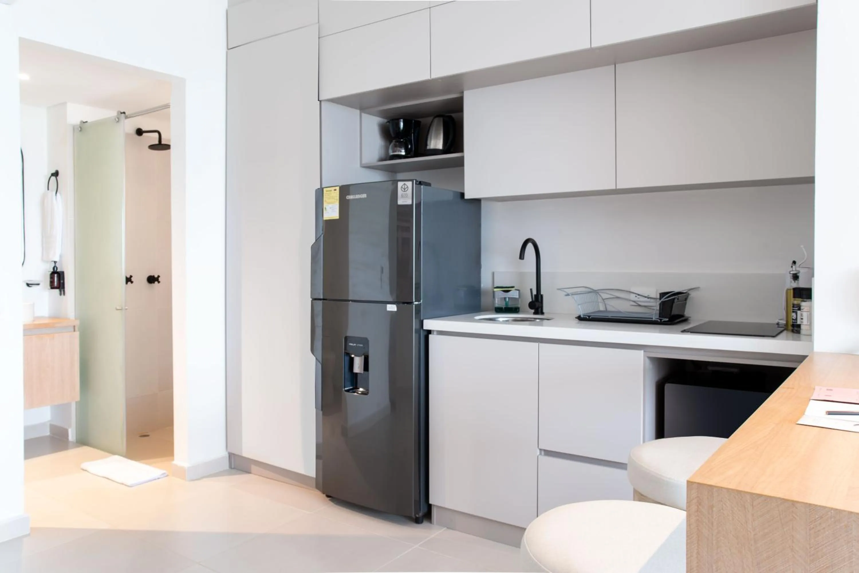 Kitchen or kitchenette in Wynwood Cartagena Beach