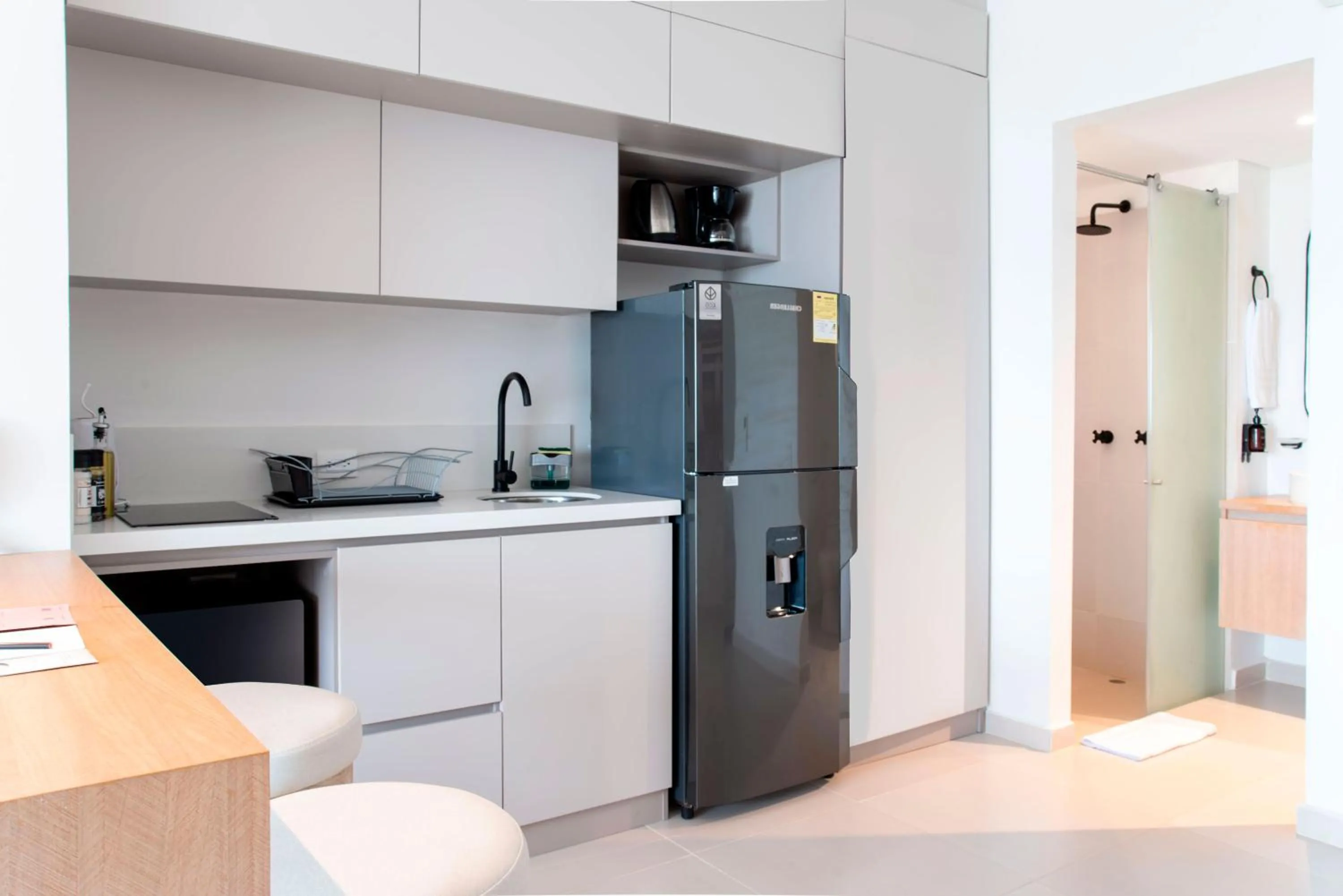 Kitchen or kitchenette in Wynwood Cartagena Beach