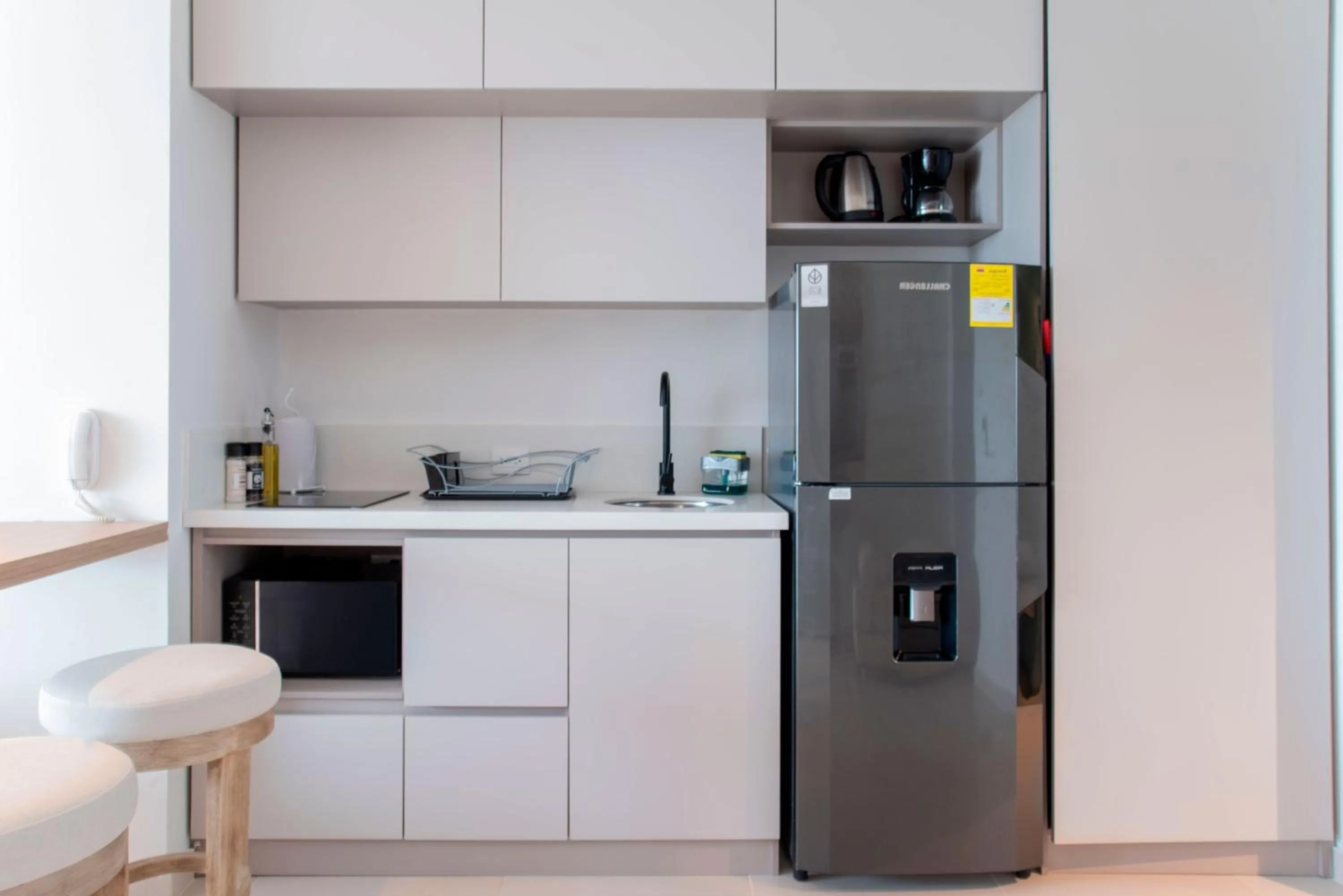 Kitchen or kitchenette in Wynwood Cartagena Beach