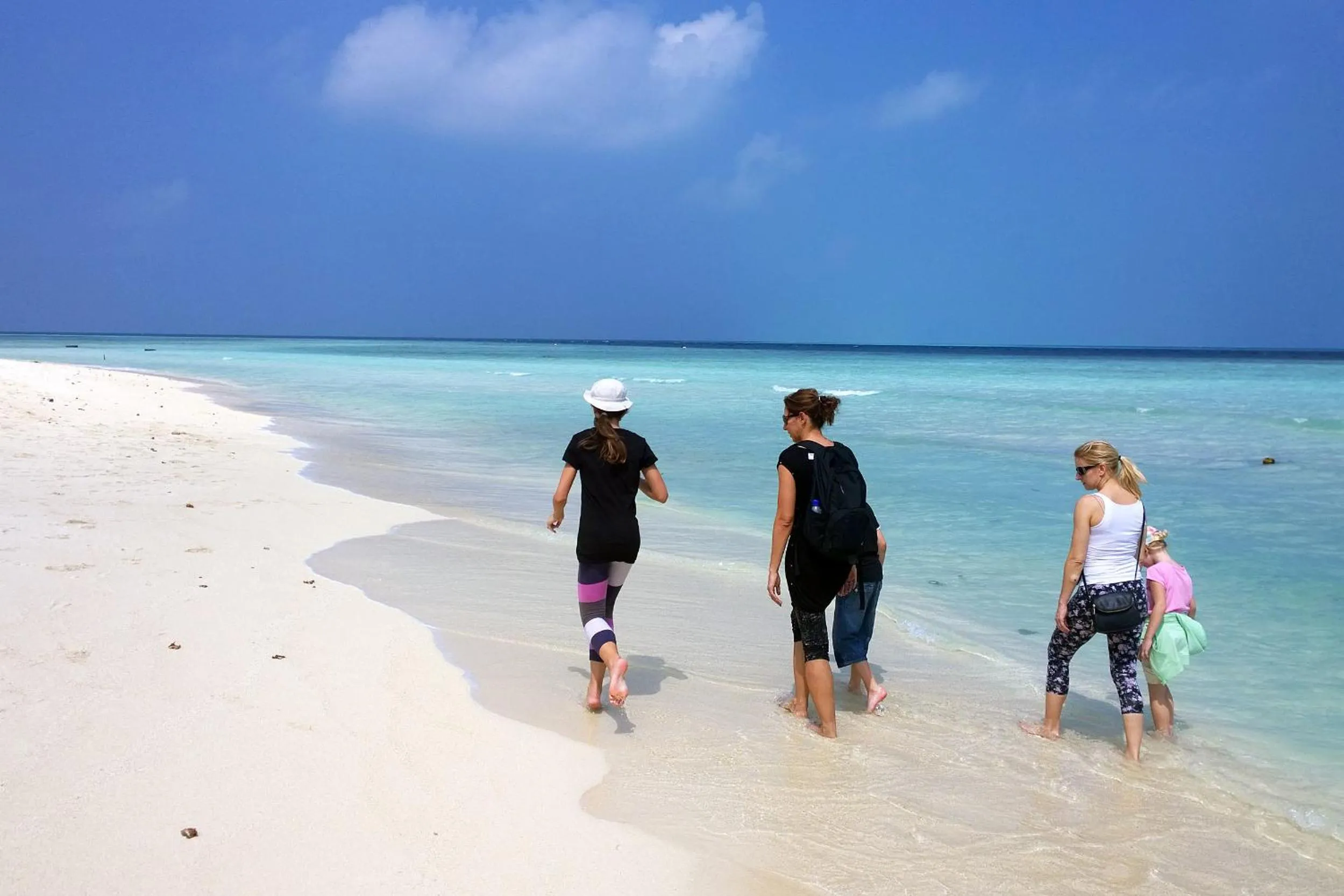 People in Tropic Tree Maldives