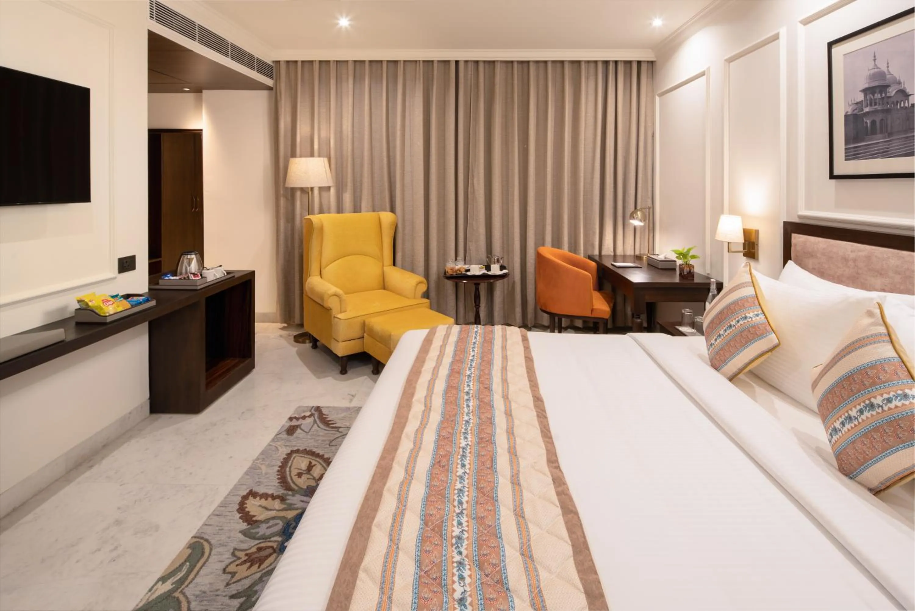 Bedroom, Bed in Brij Eternity, Vrindavan By Leisure Hotels