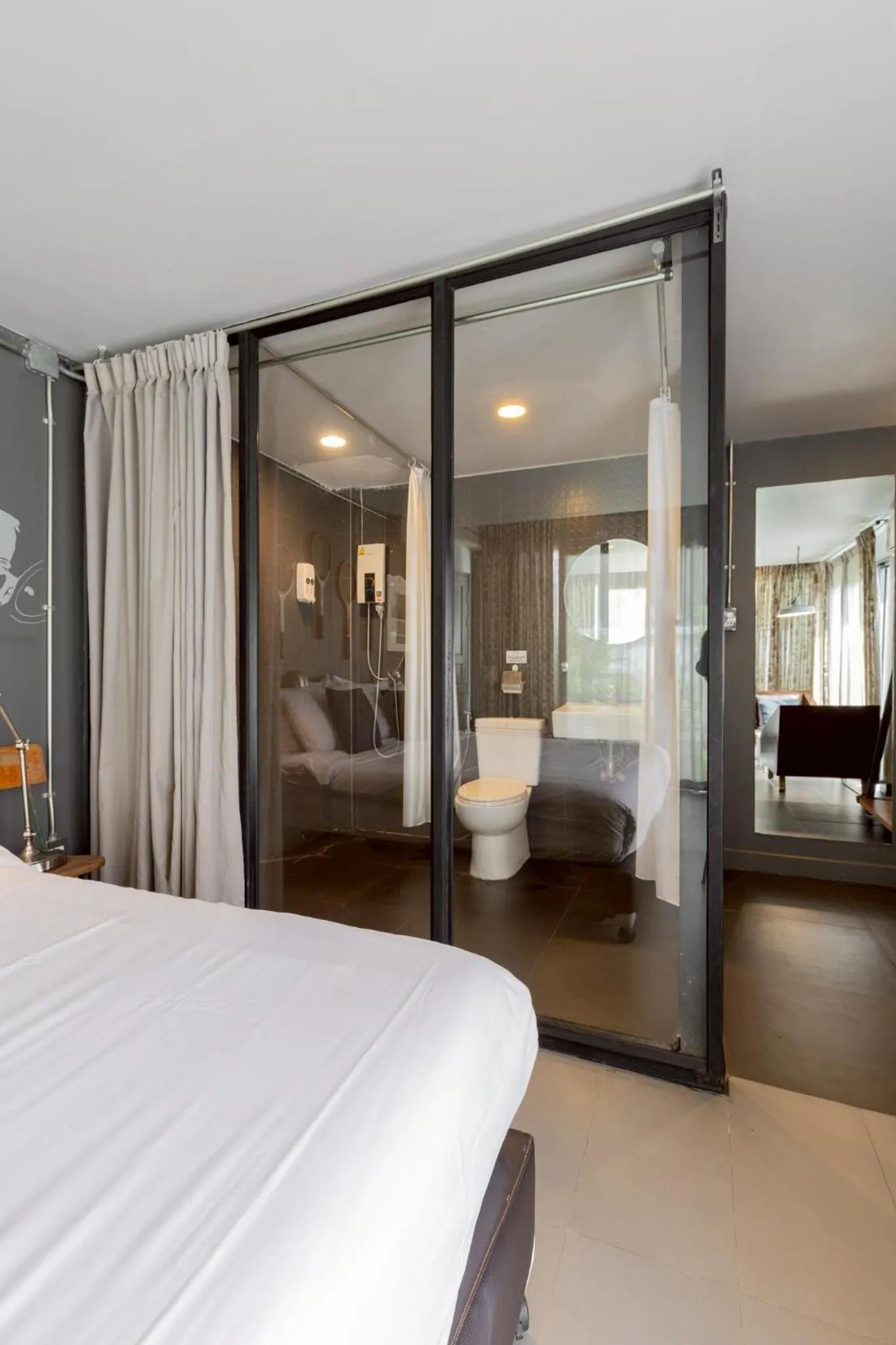 Bathroom, Bed in Pyur Otel by Ombra House