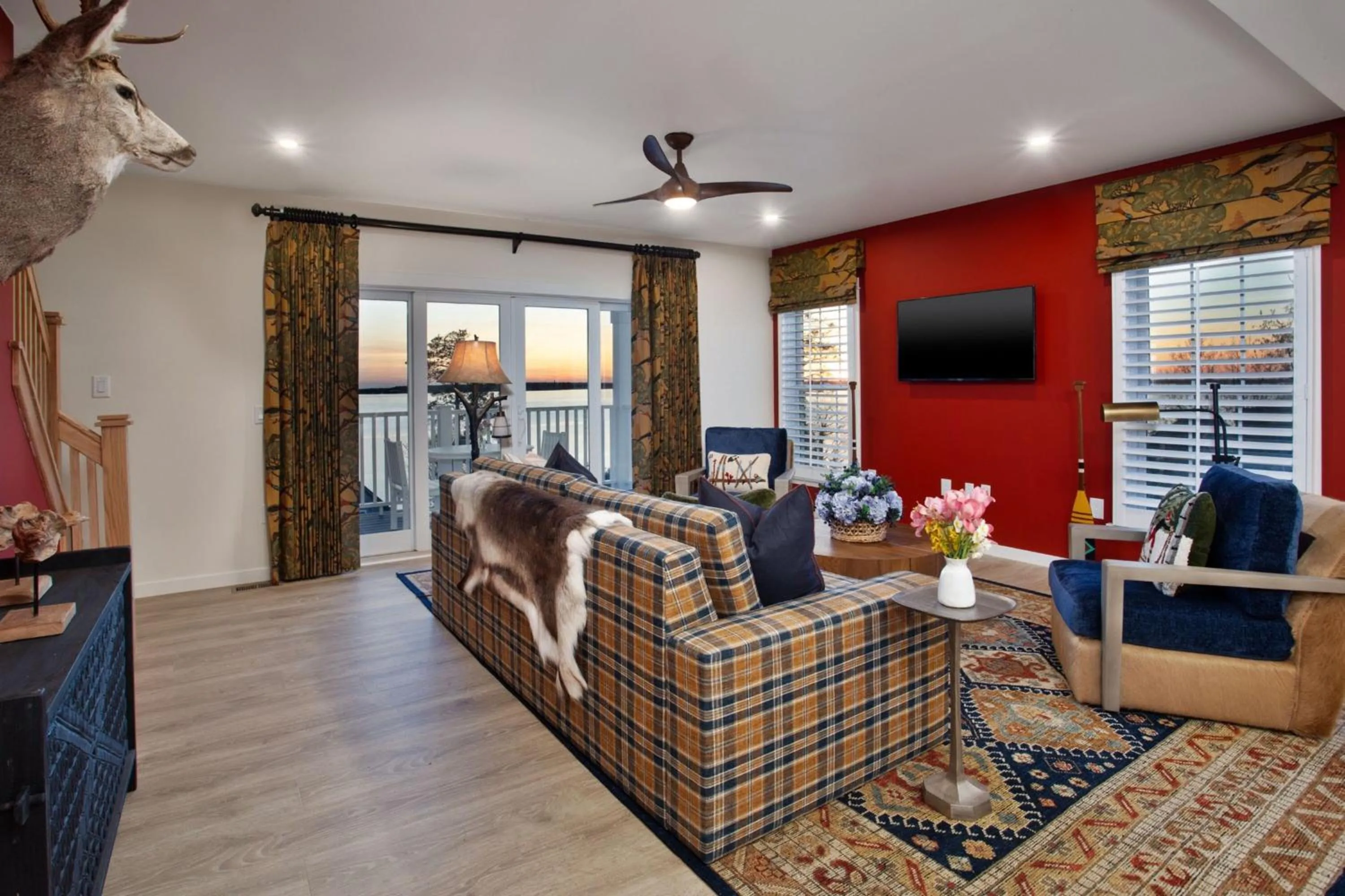 Living room in The Inn at Stonecliffe