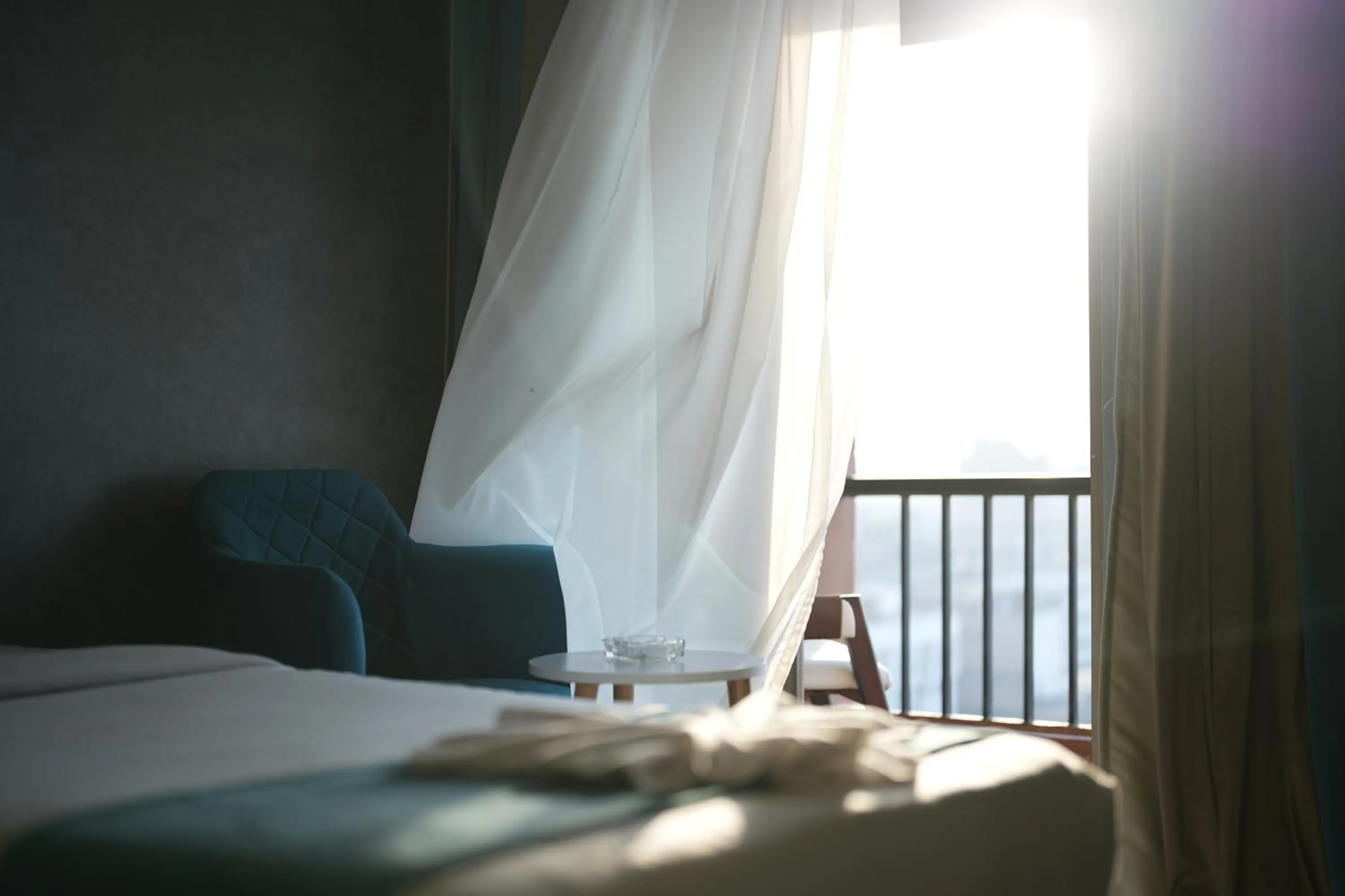 Bed in Mar Charbel Hotel Cairo