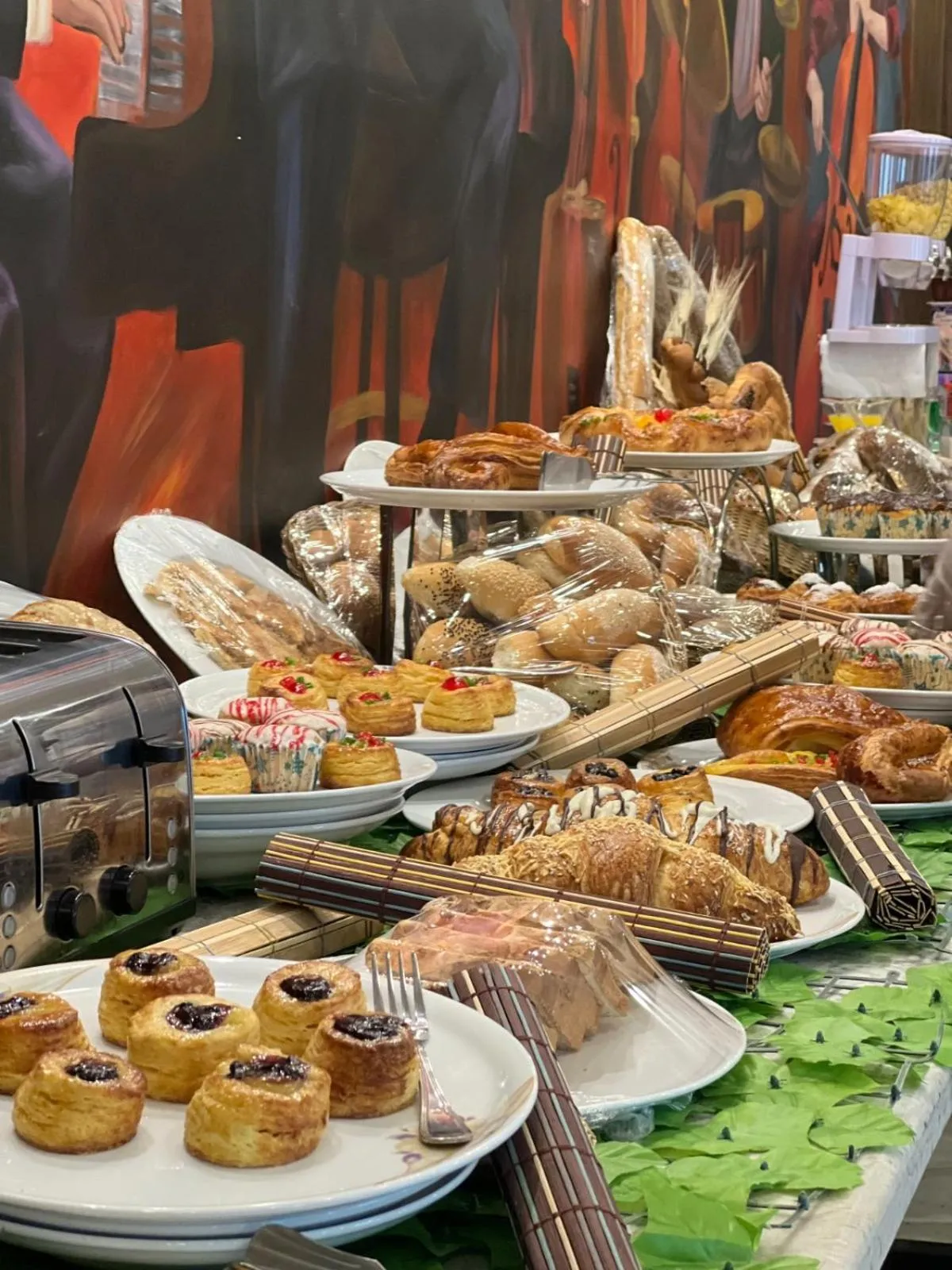 Buffet breakfast in Mar Charbel Hotel Cairo