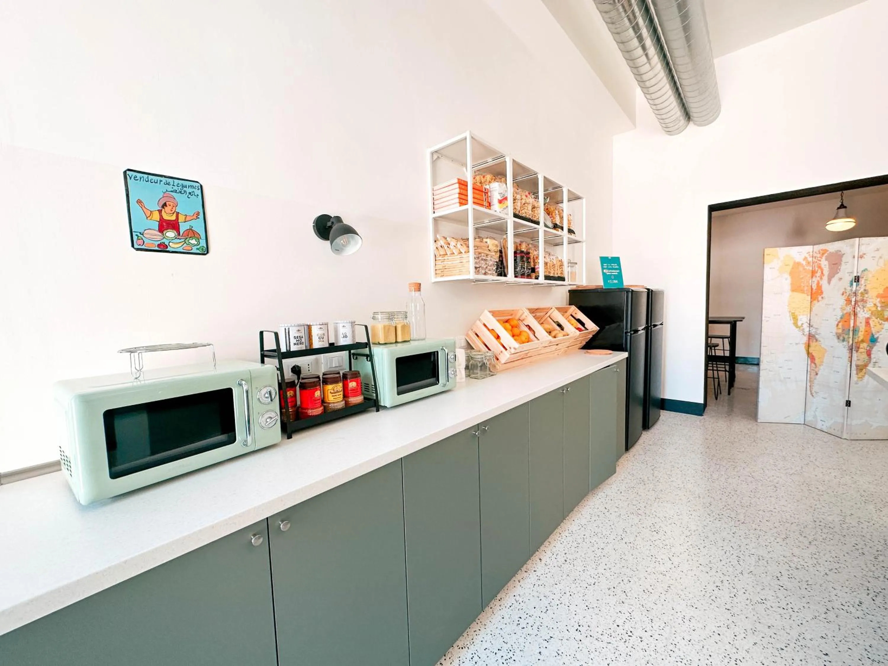 Kitchen or kitchenette in Ostello Bello Palermo