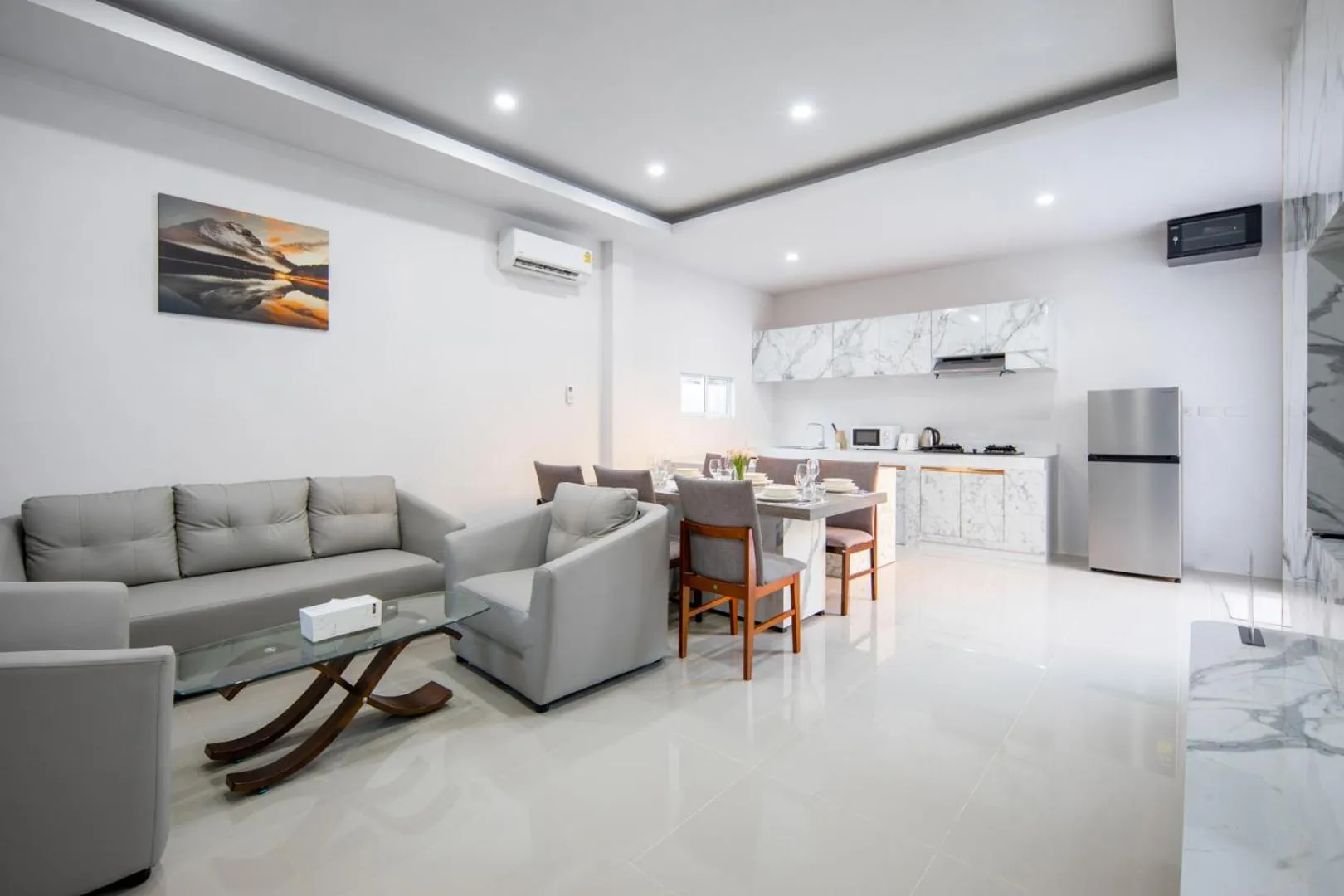 Kitchen or kitchenette in Sasi Pool Villa Phuket