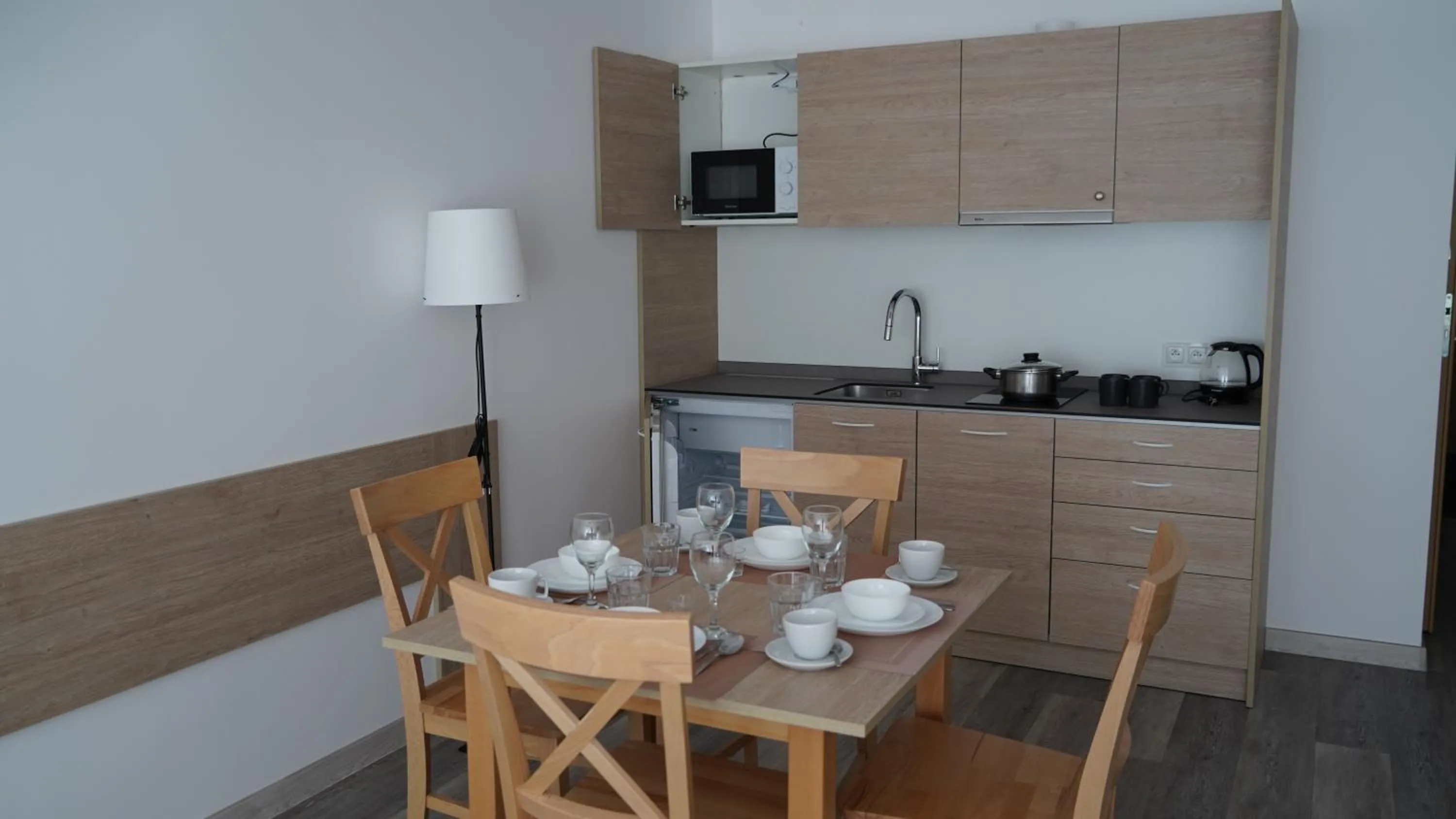 Coffee/tea facilities in Apartament Aparthotel Passage