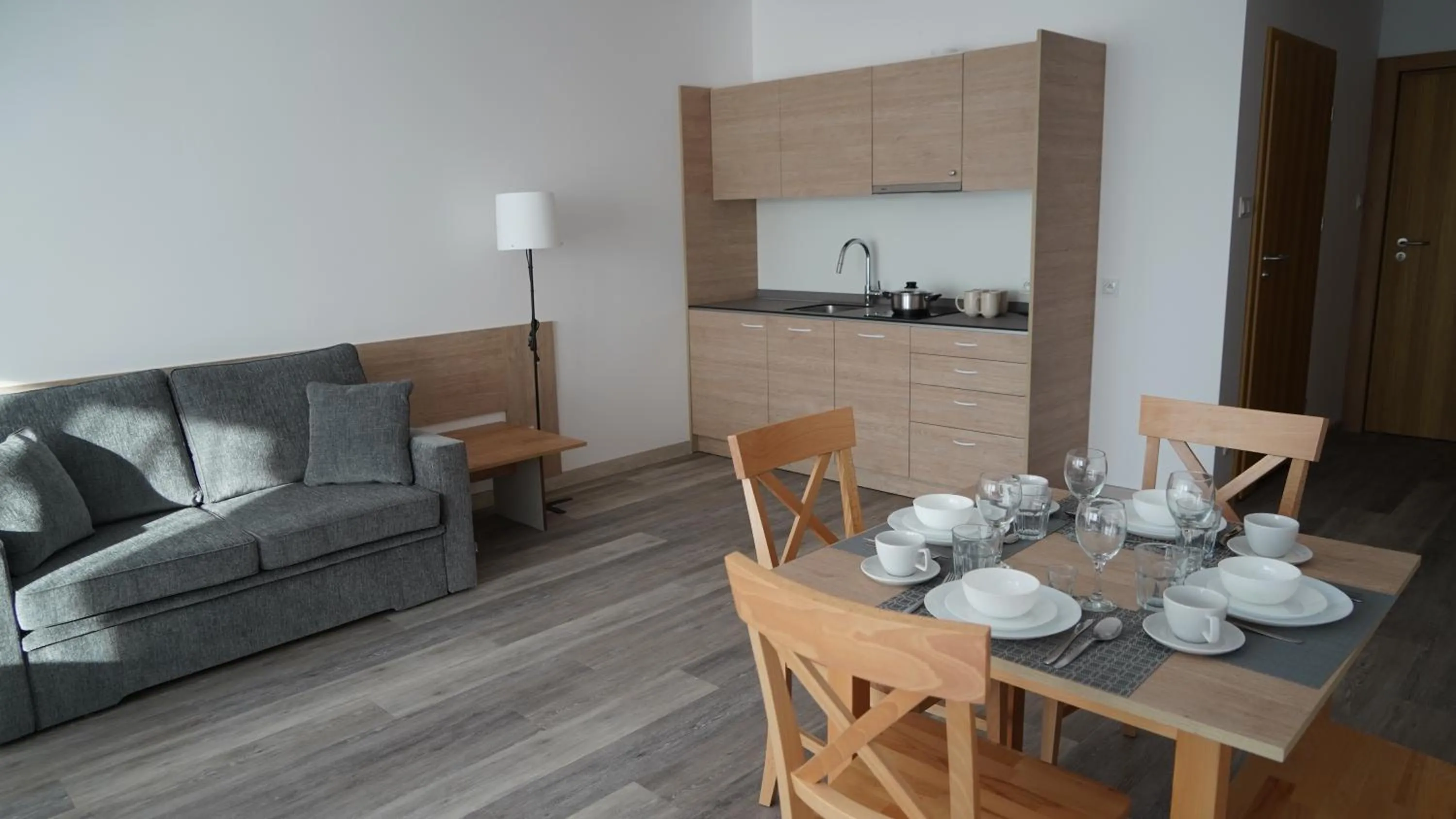 Coffee/tea facilities in Apartament Aparthotel Passage