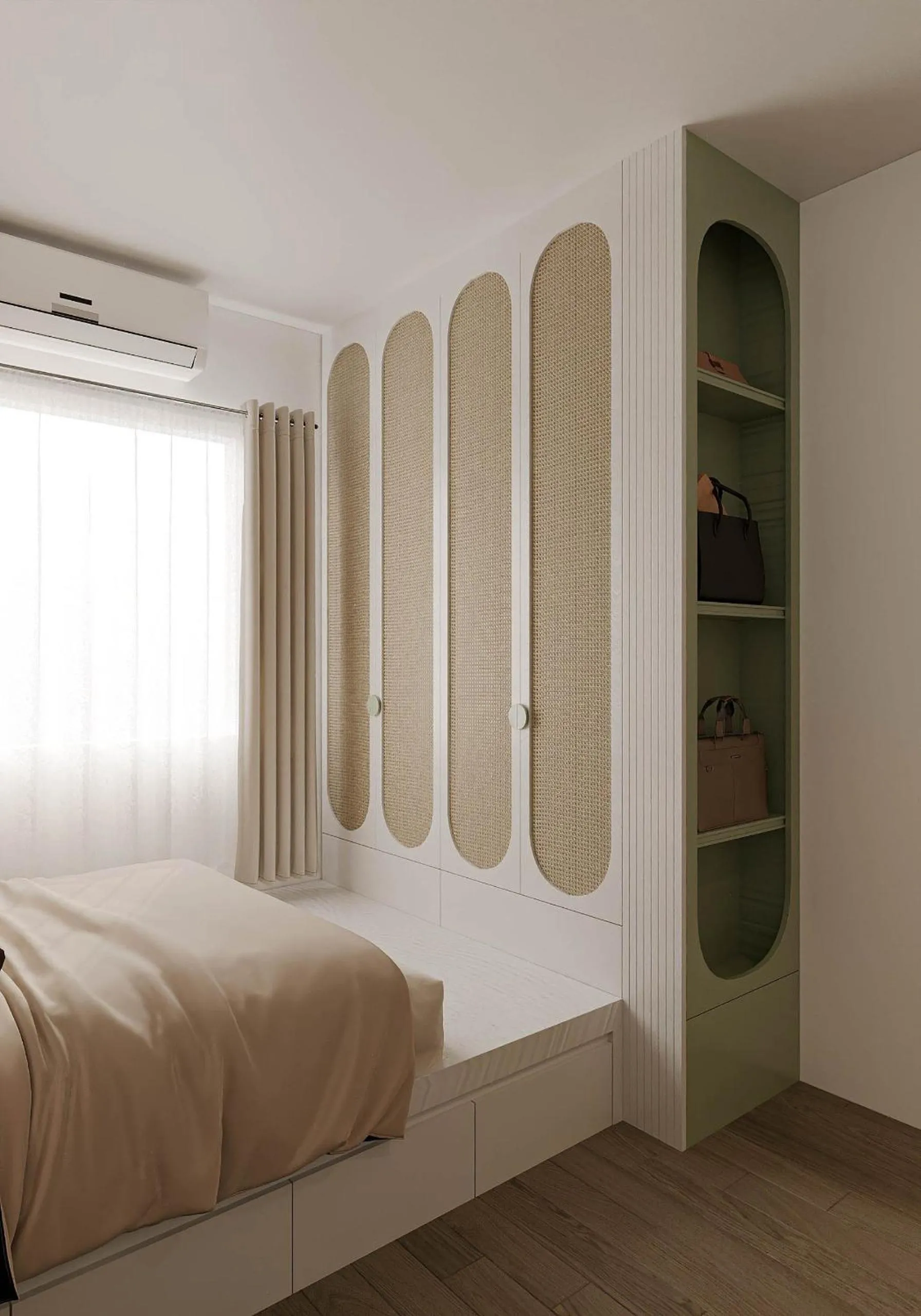 Bed in The Urban Westlake Apartment