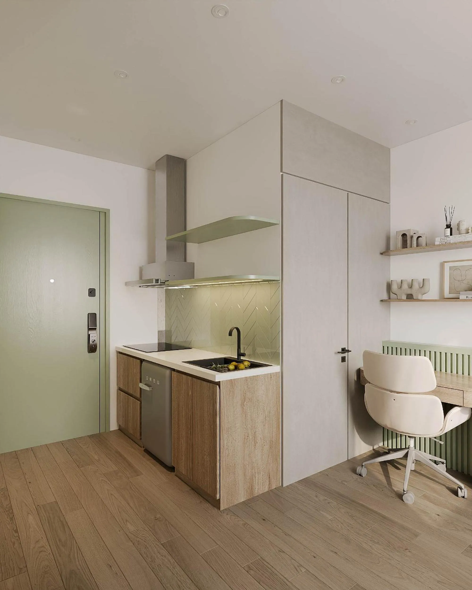 Kitchen or kitchenette in The Urban Westlake Apartment