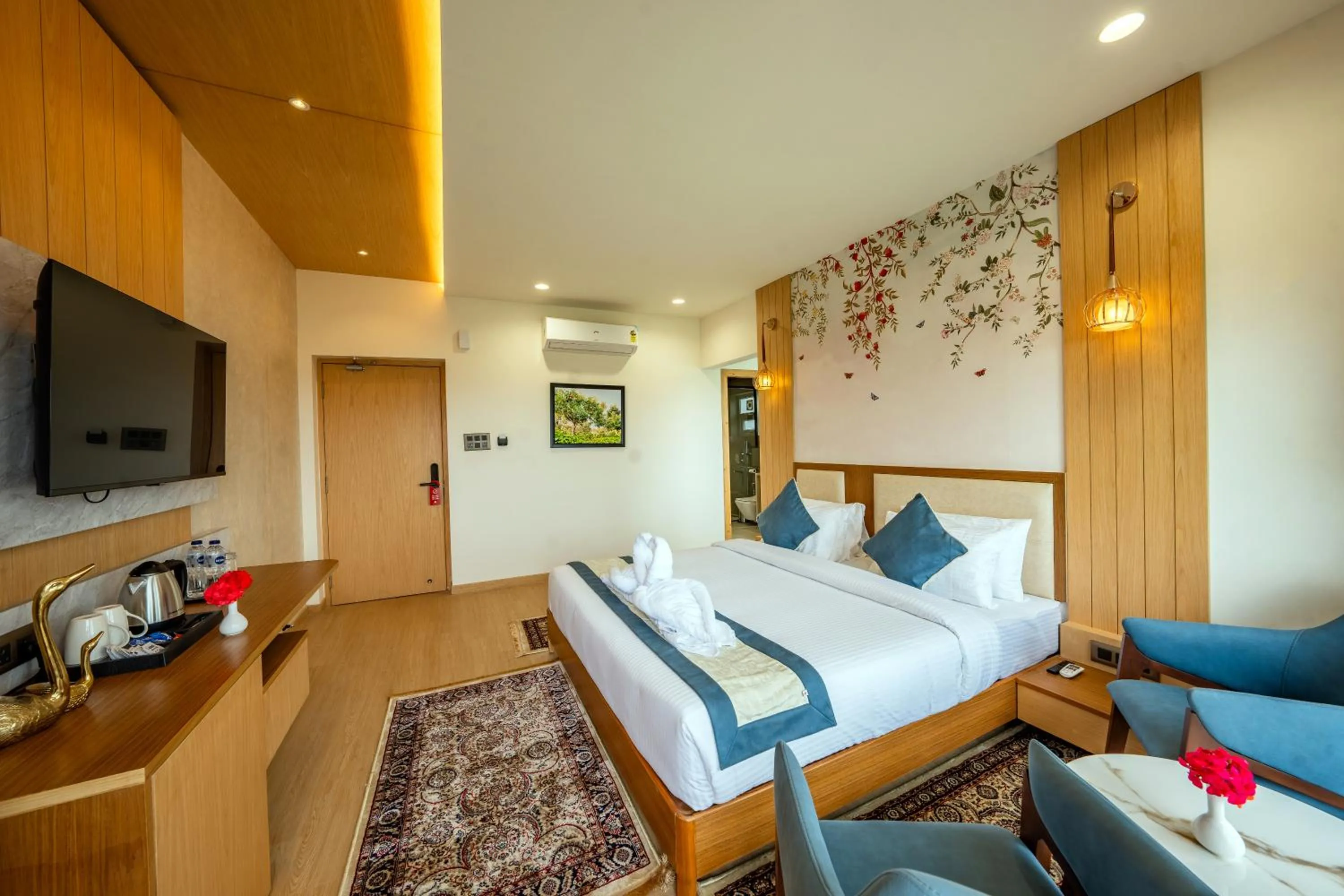 Bed in Arkaya Mukteshwar by SuperGlitz Resorts Pvt Ltd