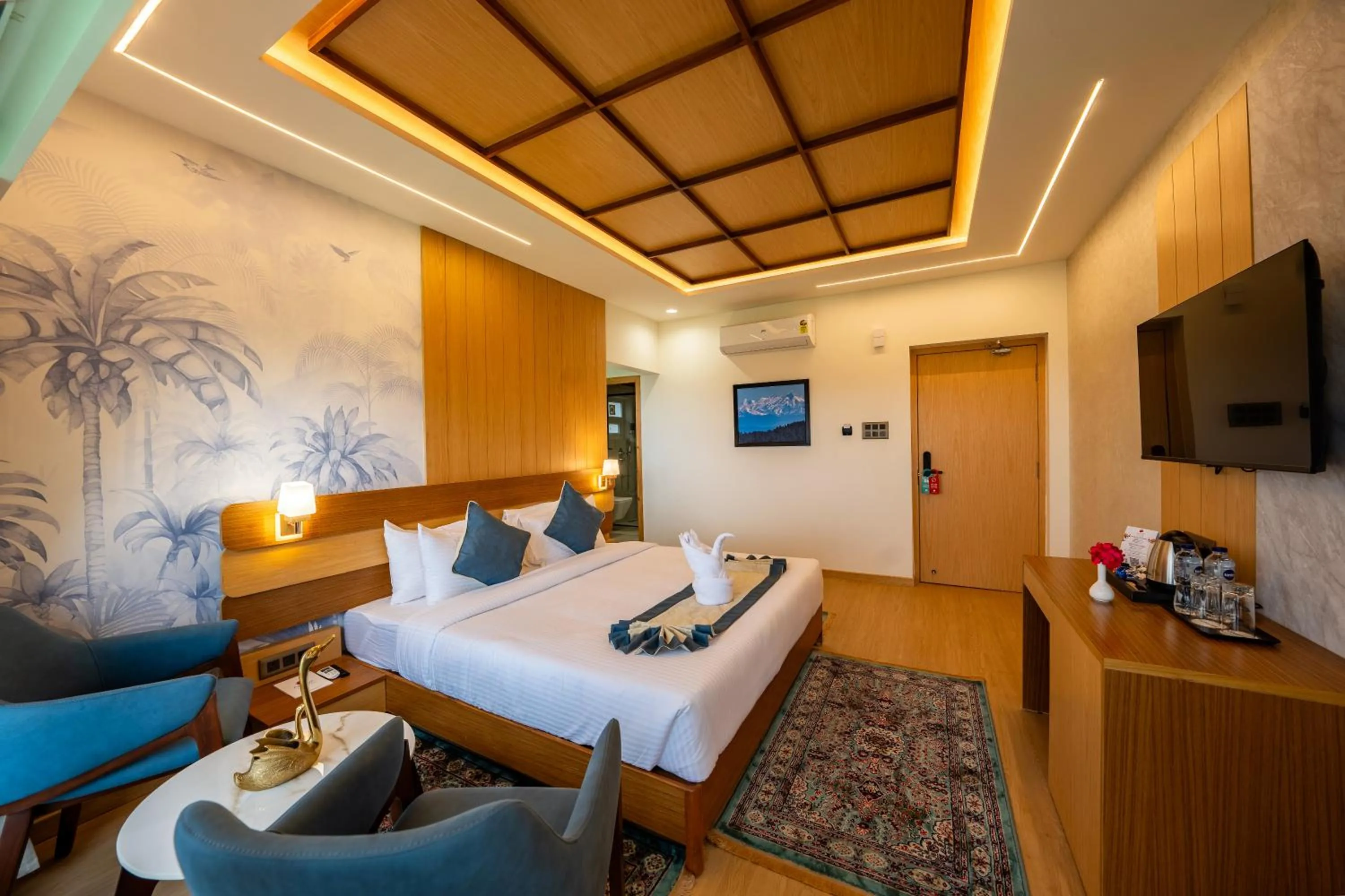 Bed in Arkaya Mukteshwar by SuperGlitz Resorts Pvt Ltd