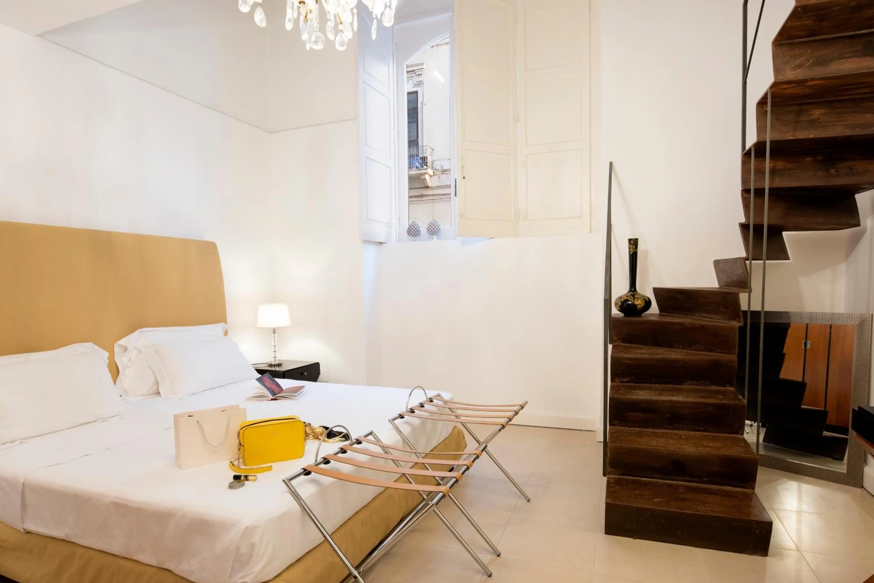 Bed in Hotel Palazzo Cavalieri