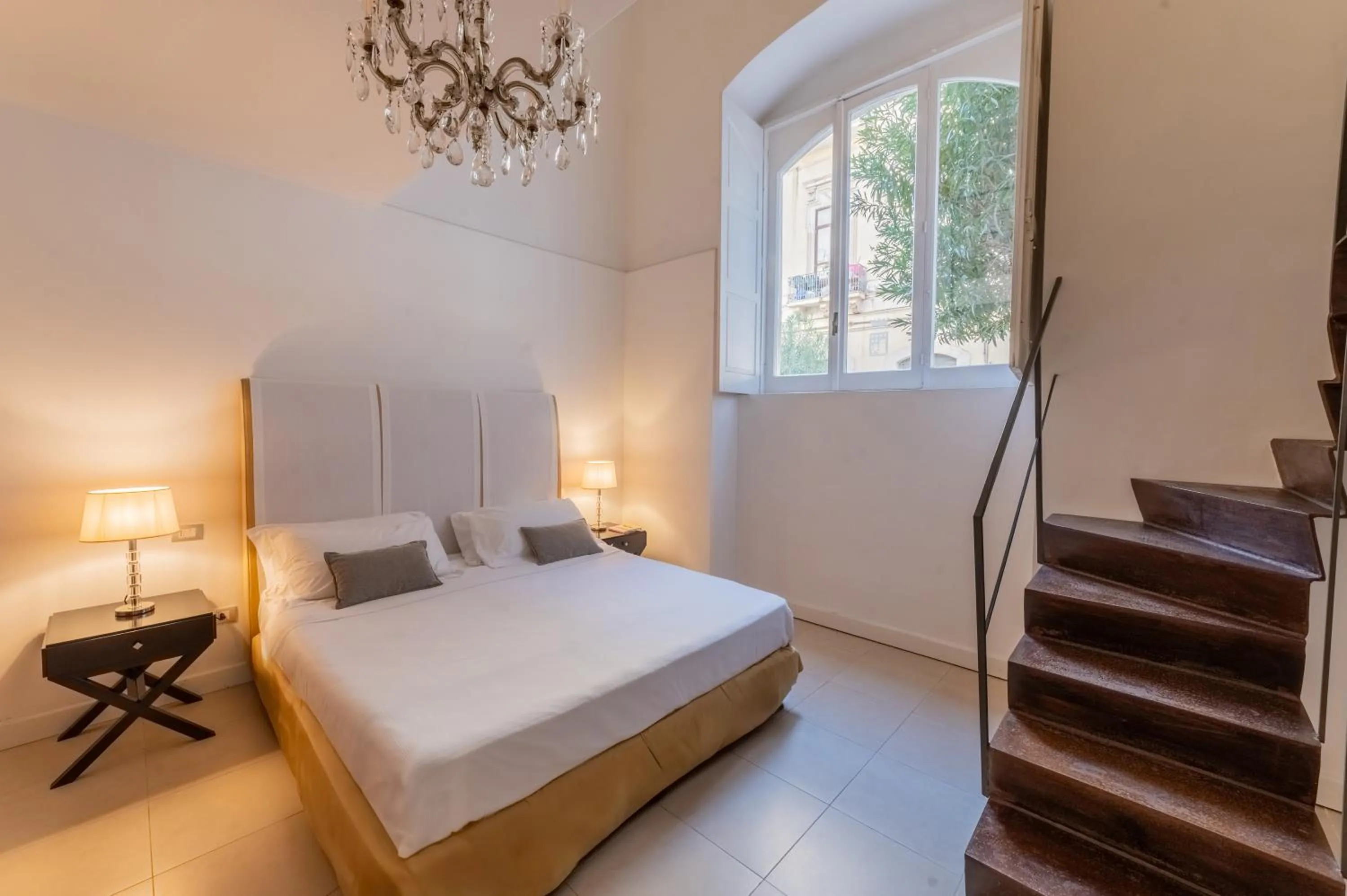 Bed in Hotel Palazzo Cavalieri