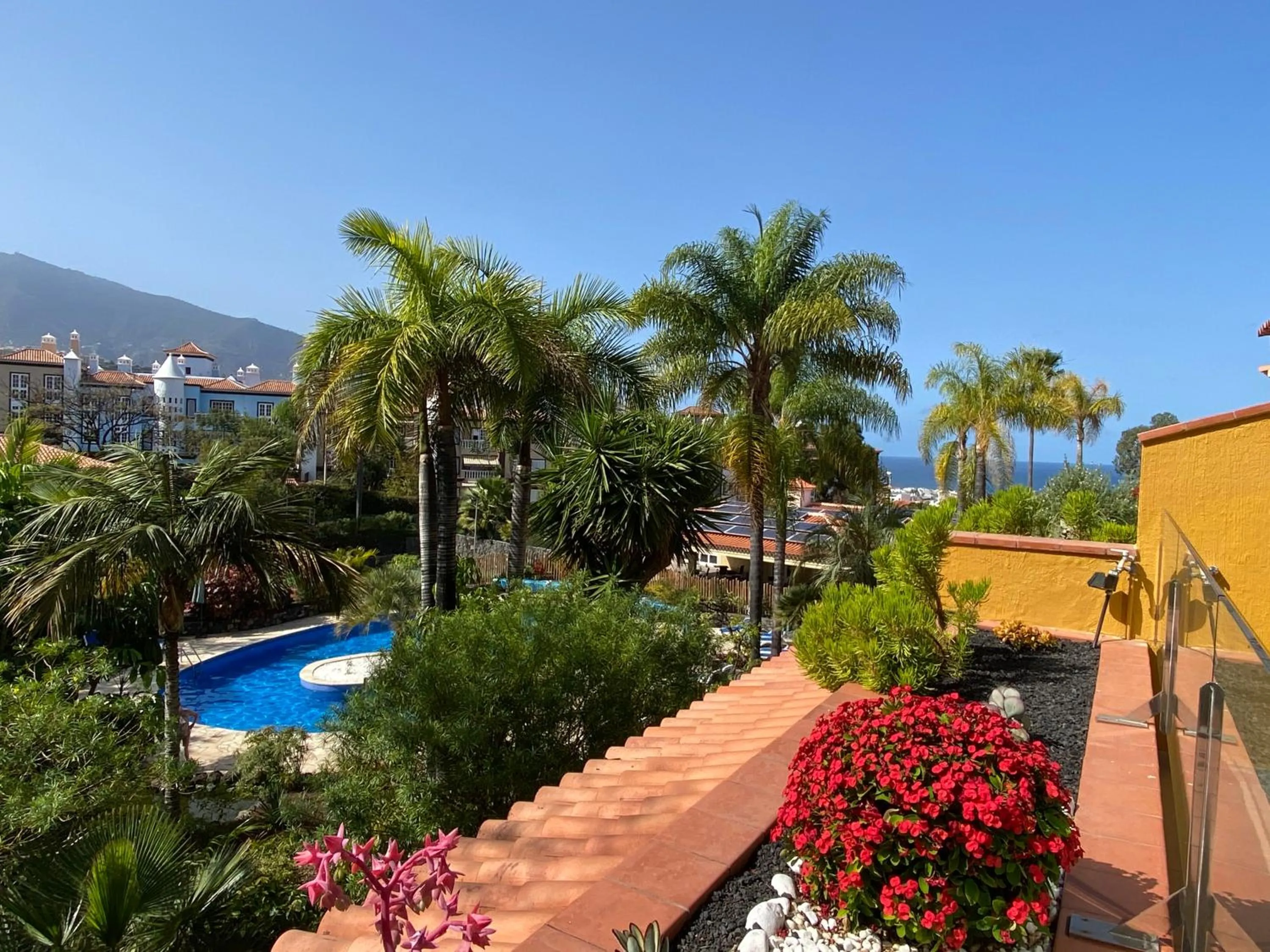 Pool view in Apartamentos Tigaiga Suites