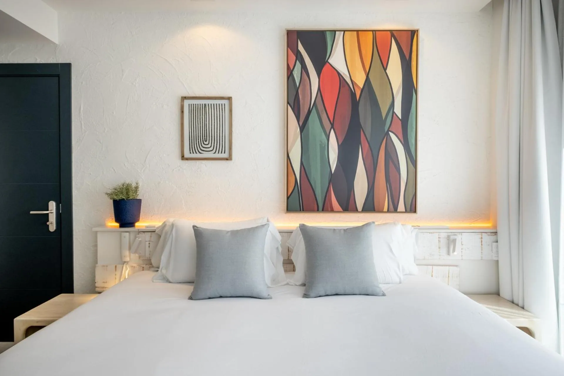 Bed in Hotel Cetina Cabo de Palos Puerto