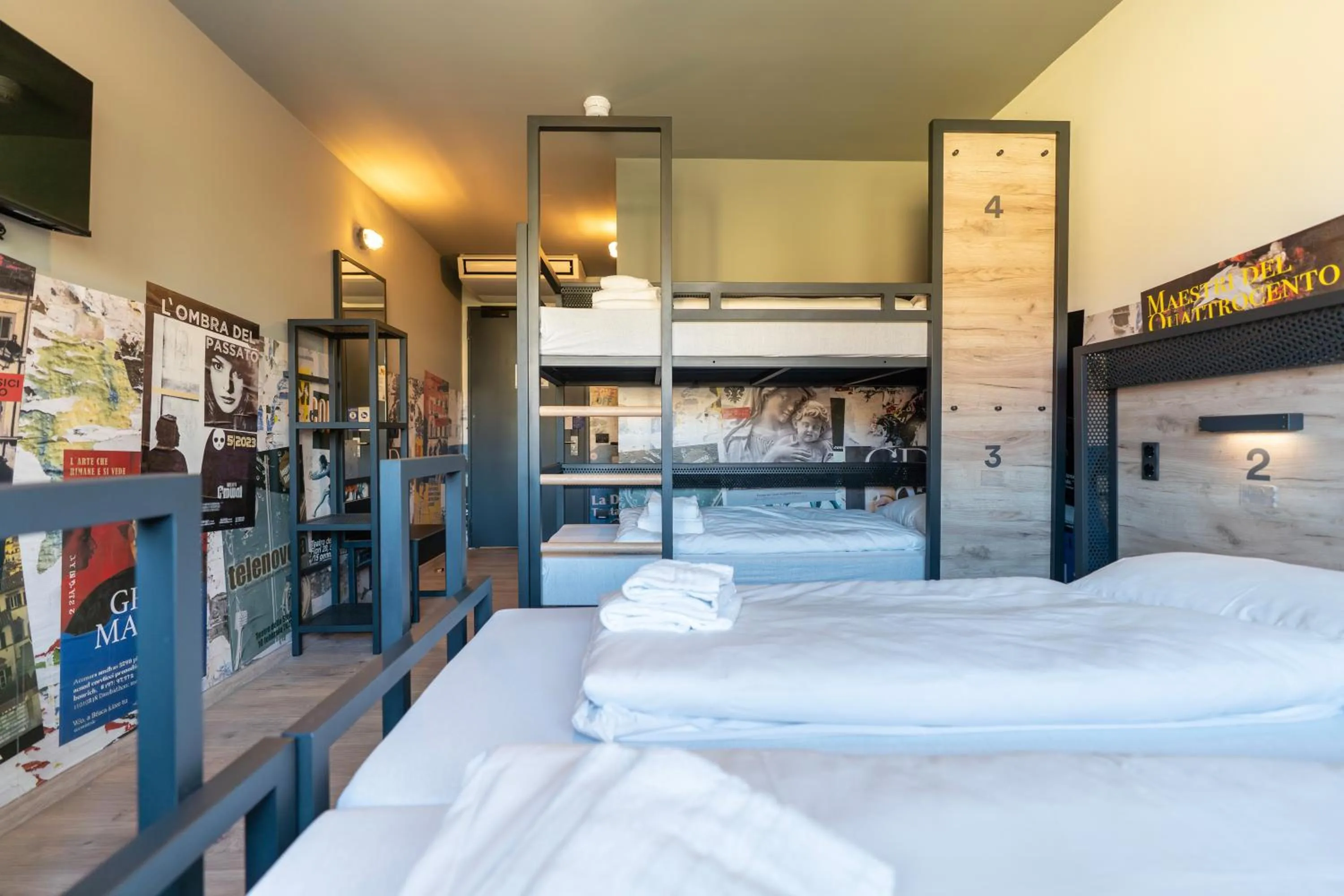 Bedroom, Bed in a&o Hostel Firenze Campo di Marte