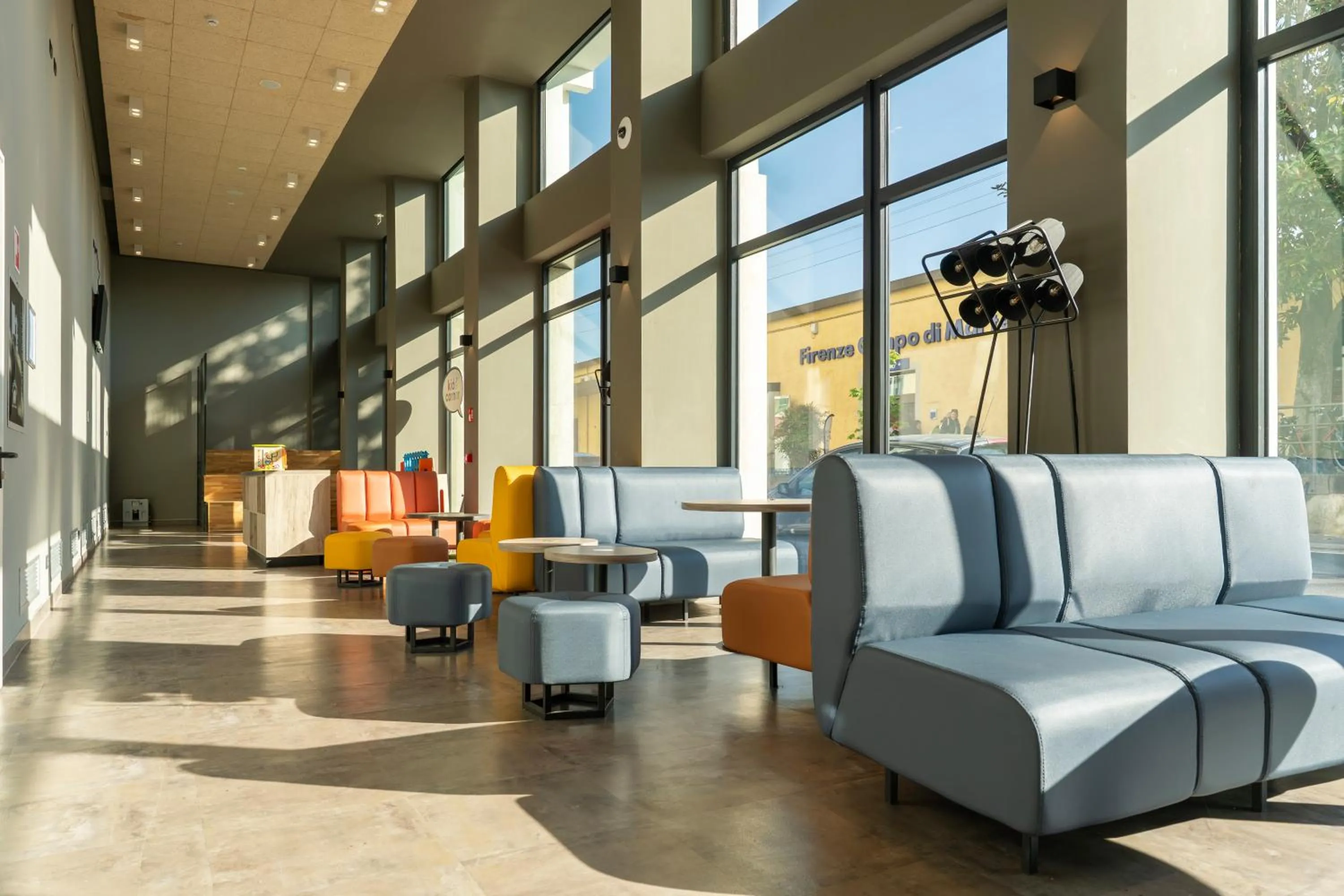 Lobby or reception in a&o Hostel Firenze Campo di Marte