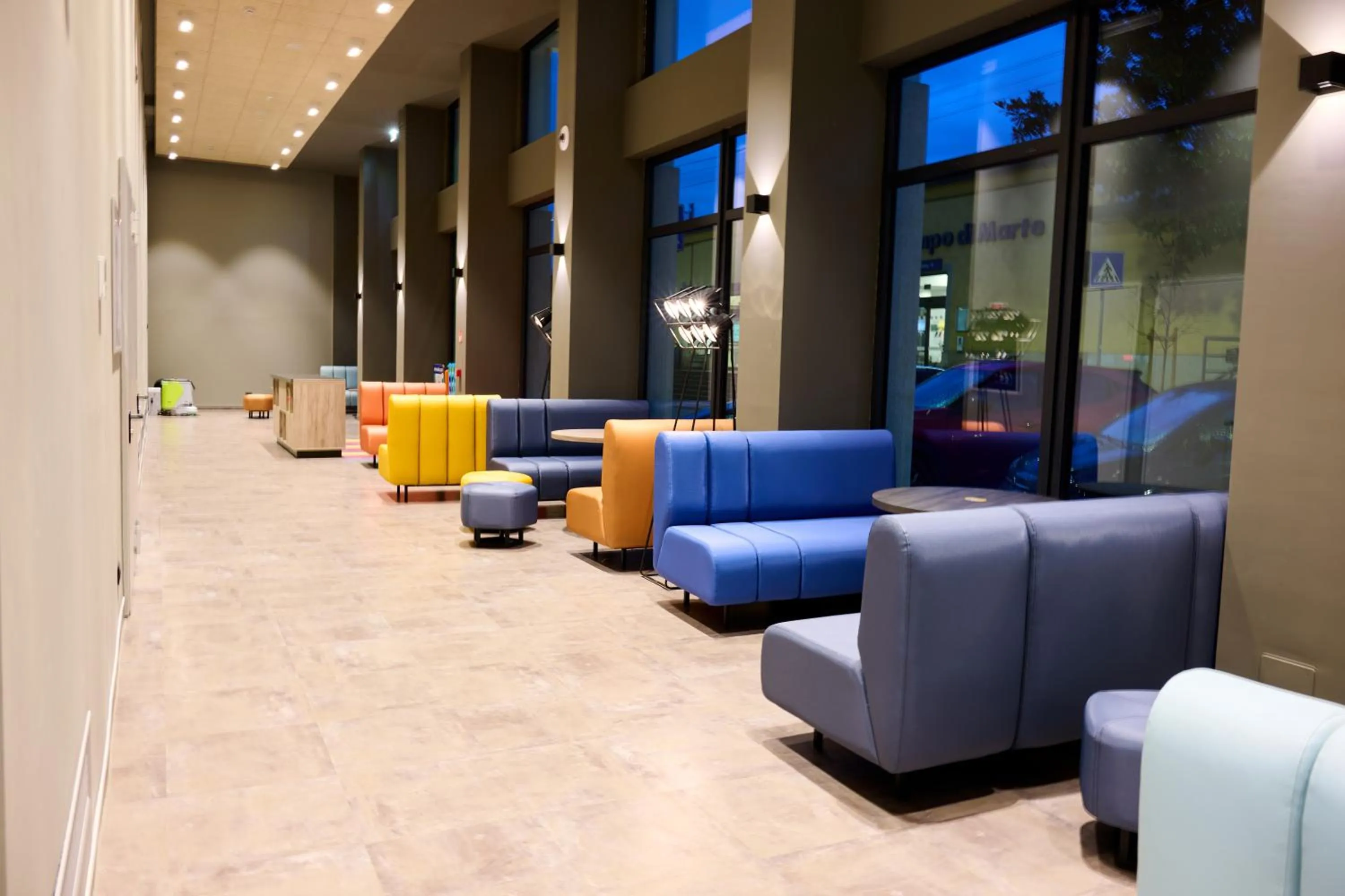 Lobby or reception in a&o Hostel Firenze Campo di Marte