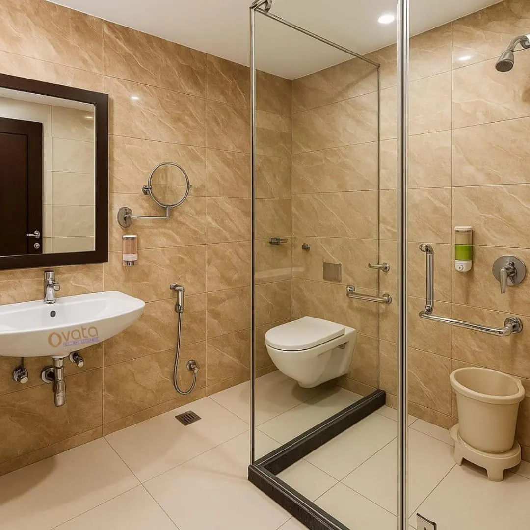 Shower in Hotel Himshri Mall Road By Ovata