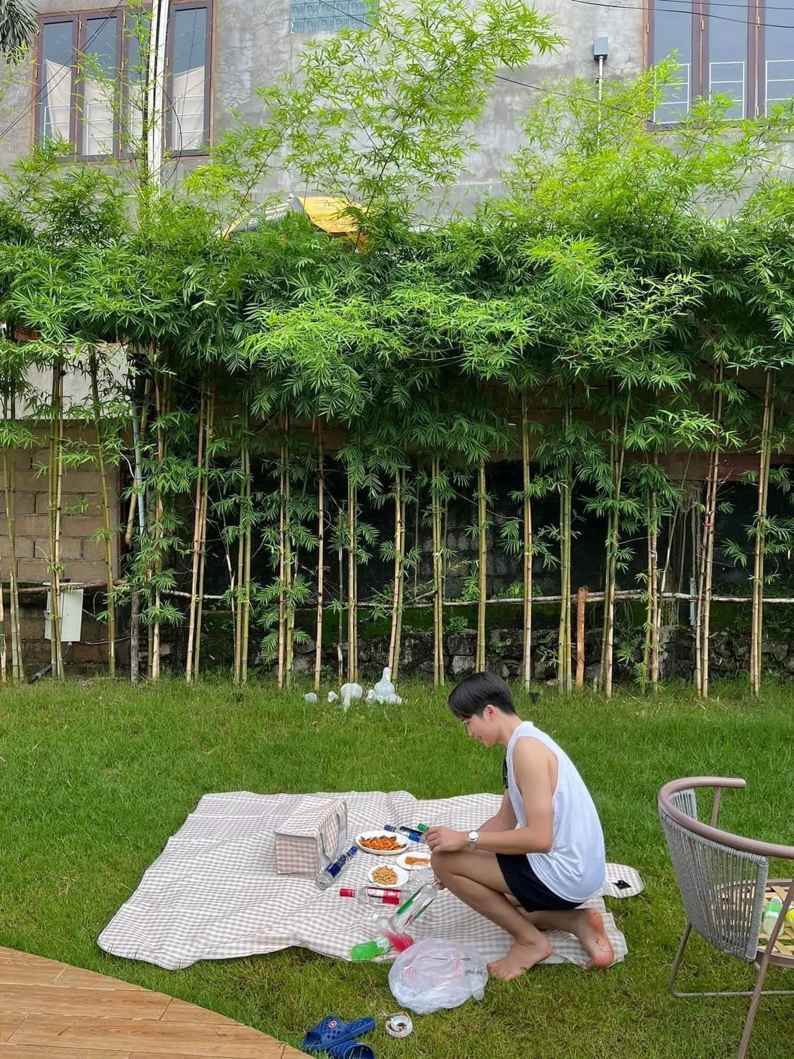 Garden in Remember Vangvieng Hotel