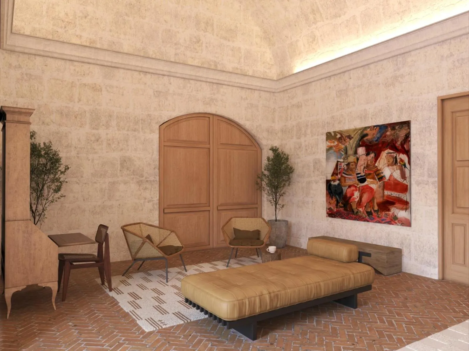 Living room, Bed in Palacio Guaqui by Ananay Hotels