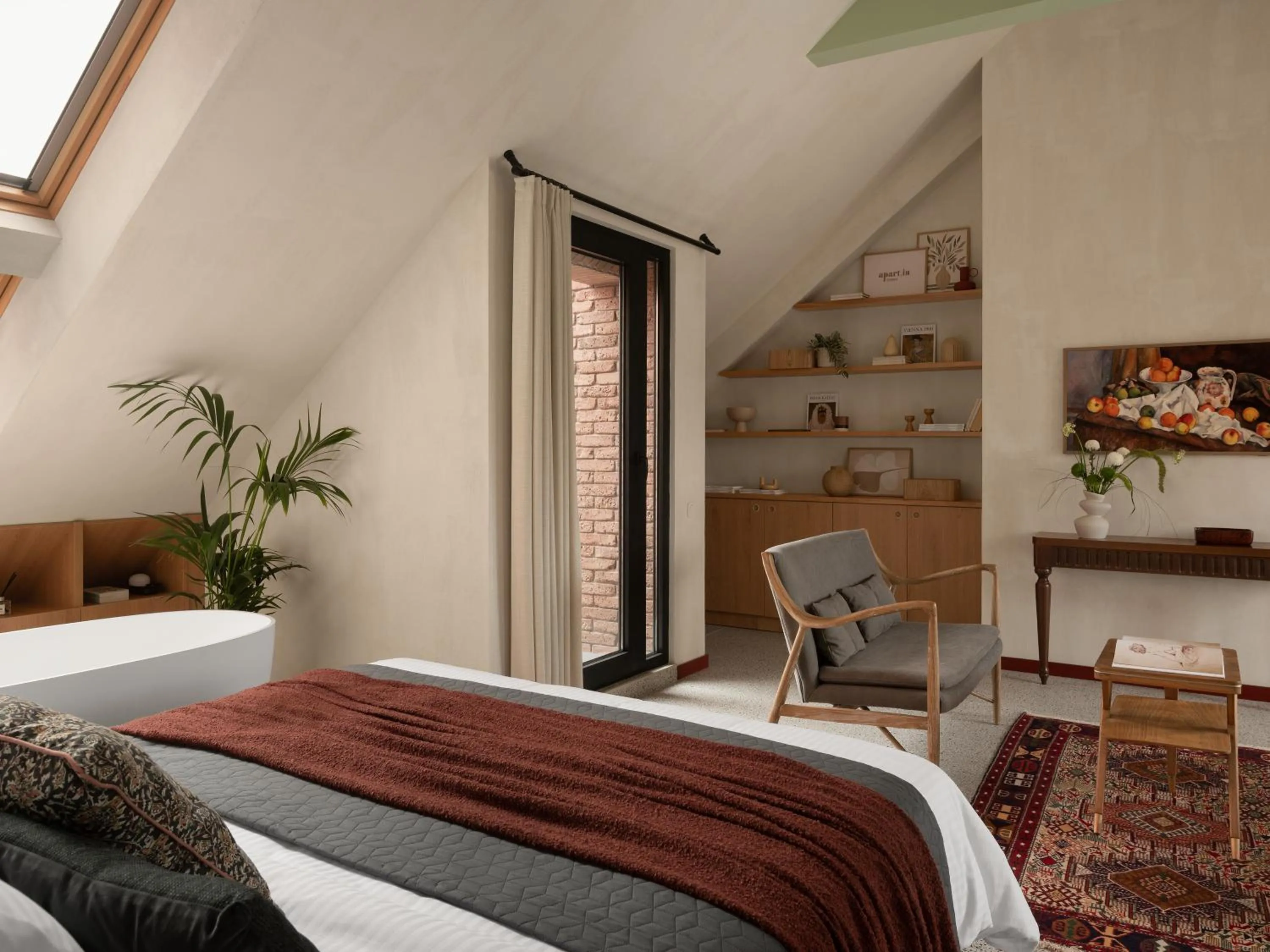 Living room, Bed in Apart-In Georgia