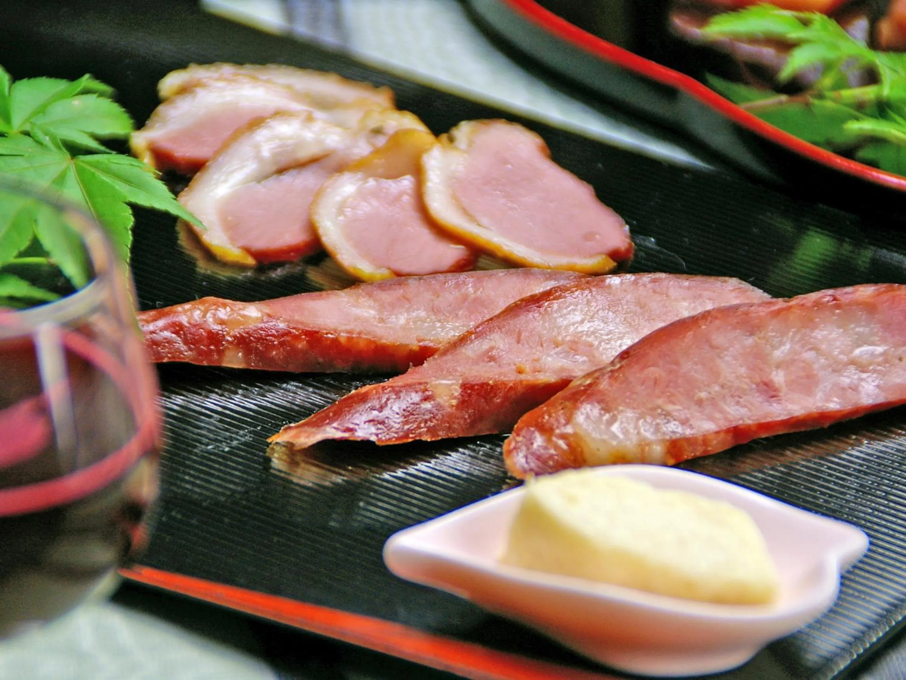 Food close-up in Takarabune Onsen Yumoto Kotobuki
