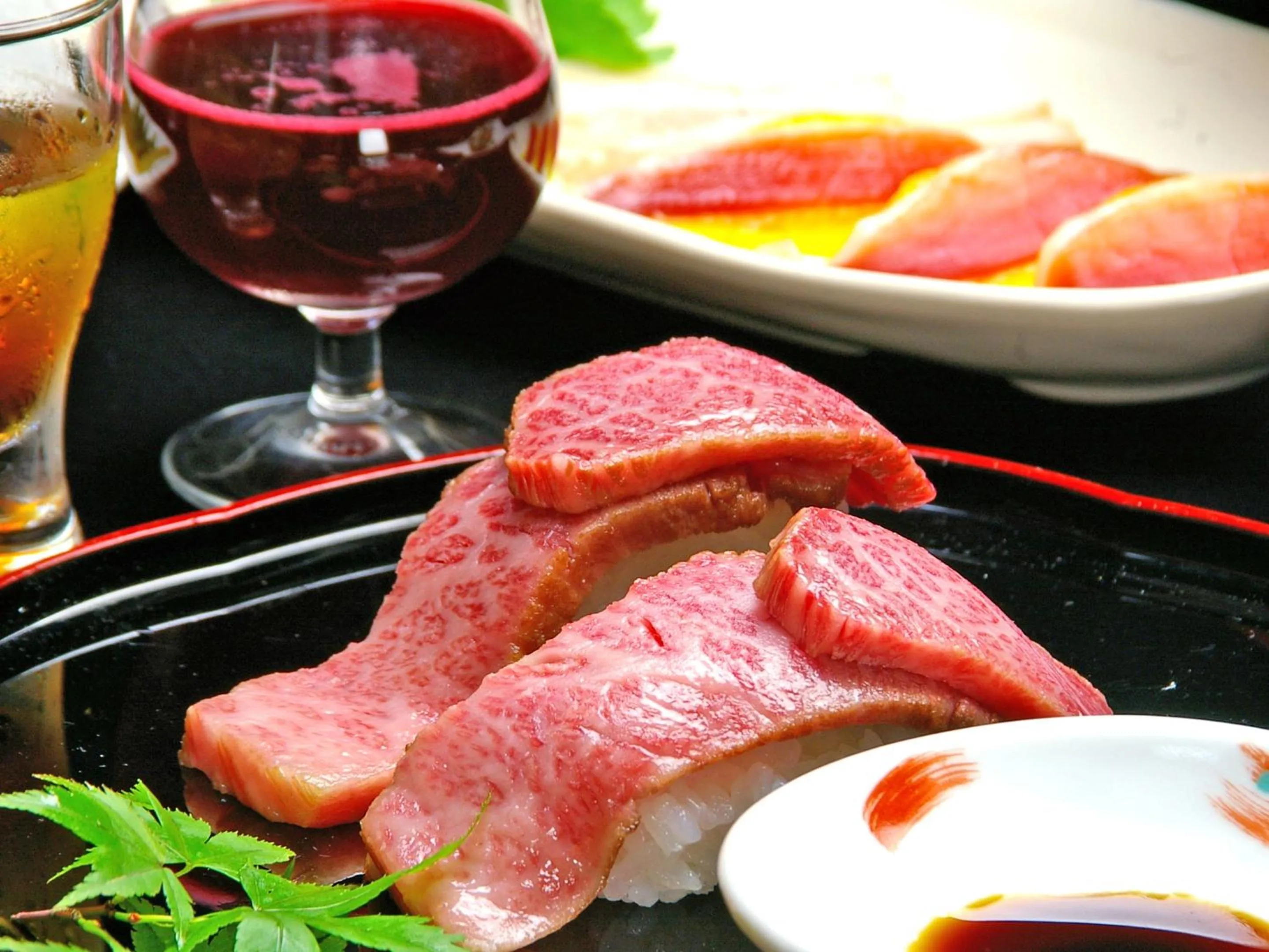 Food close-up in Takarabune Onsen Yumoto Kotobuki