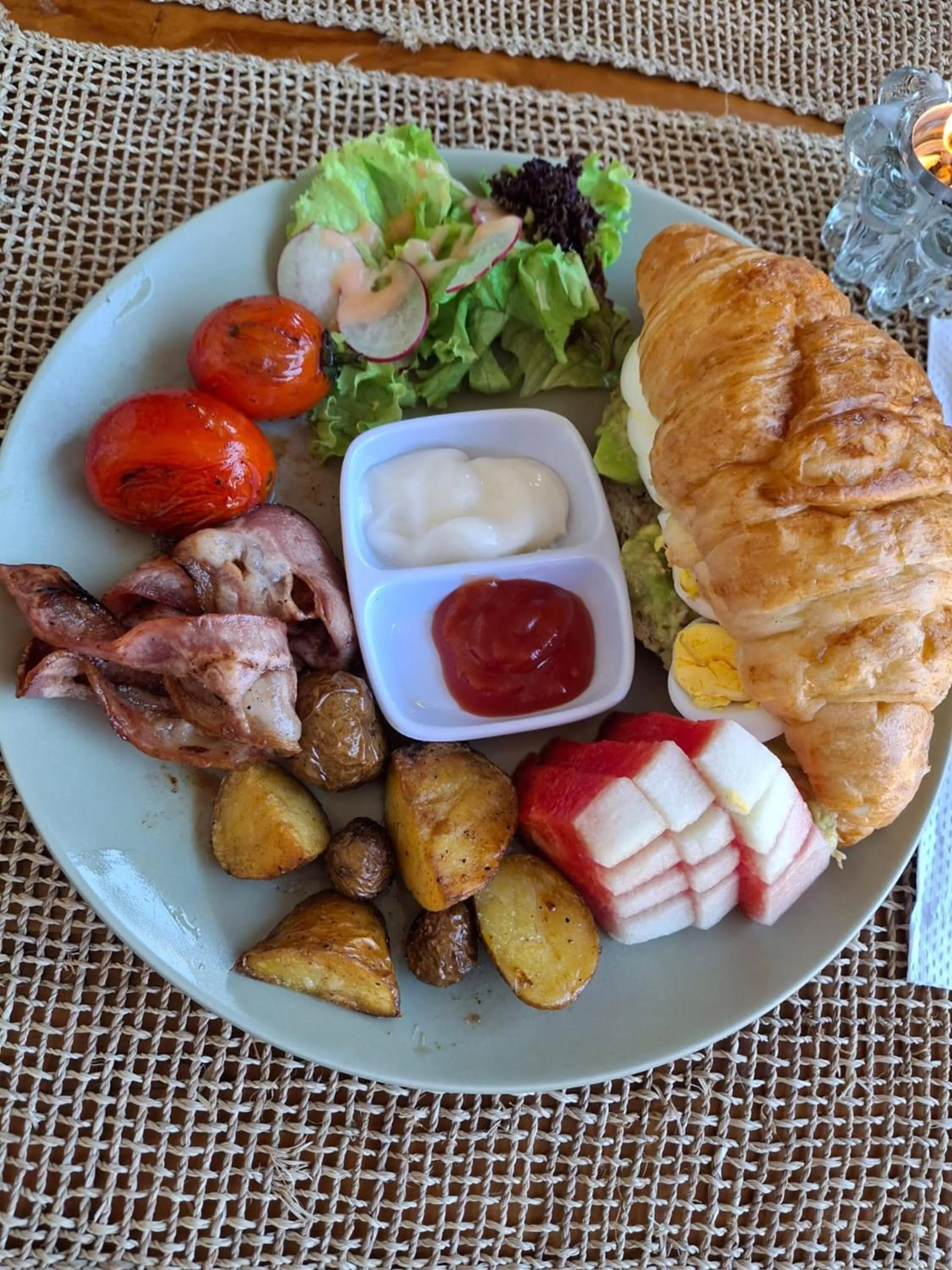 American breakfast in Abian Klumpu Villa & Spa Sanur Bali