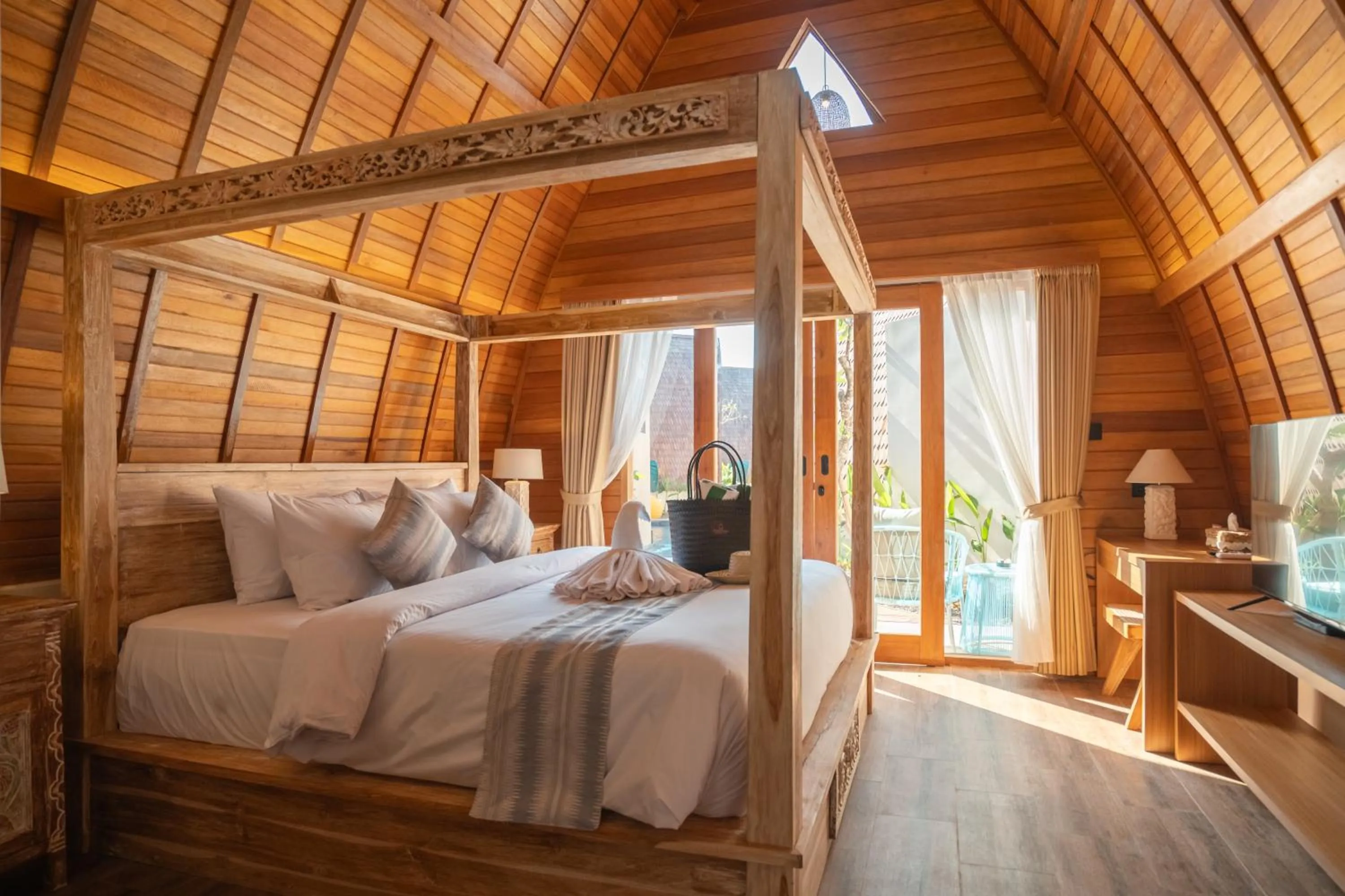 Bed in Abian Klumpu Villa & Spa Sanur Bali