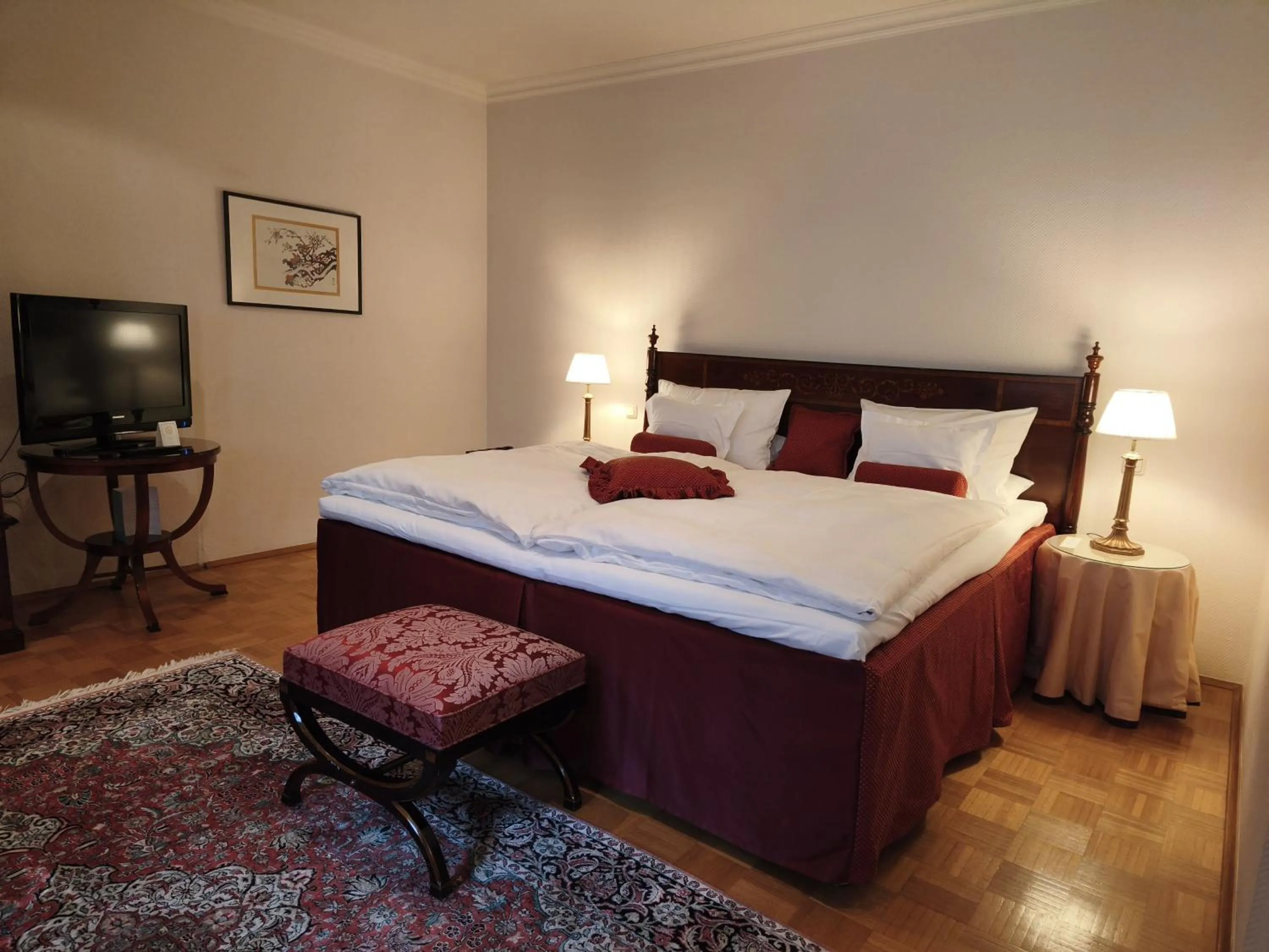 Bed in Hotel Goldener Anker