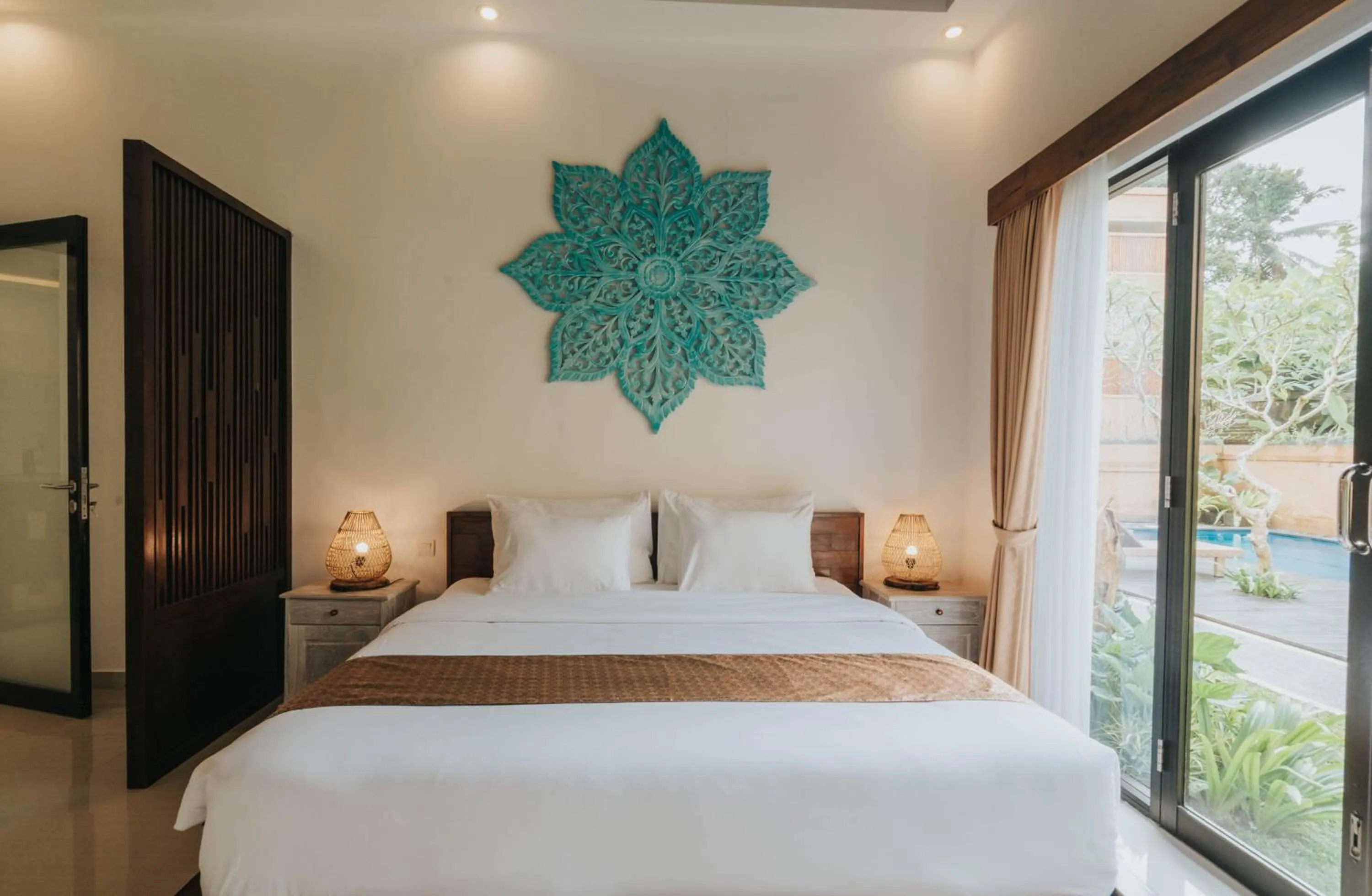 Bed in Alam Penari Resort Ubud