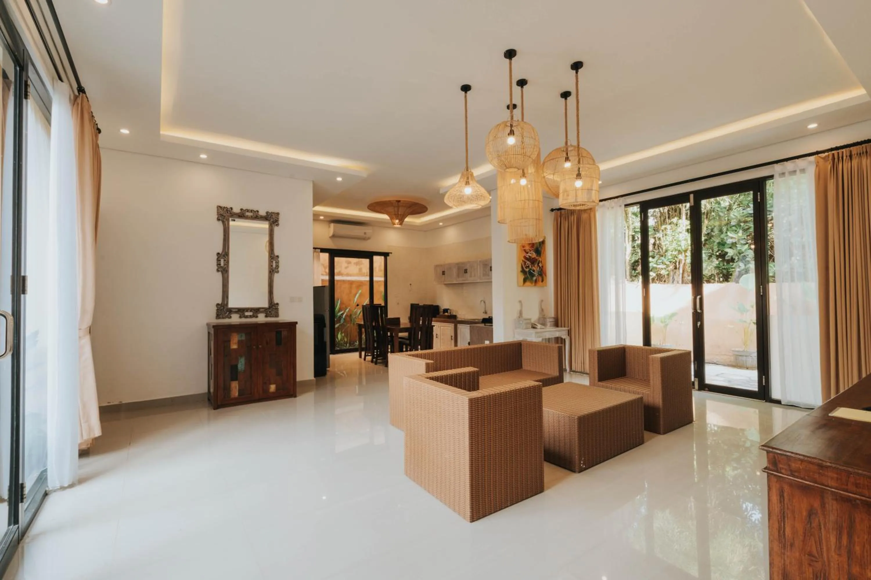 Living room in Alam Penari Resort Ubud