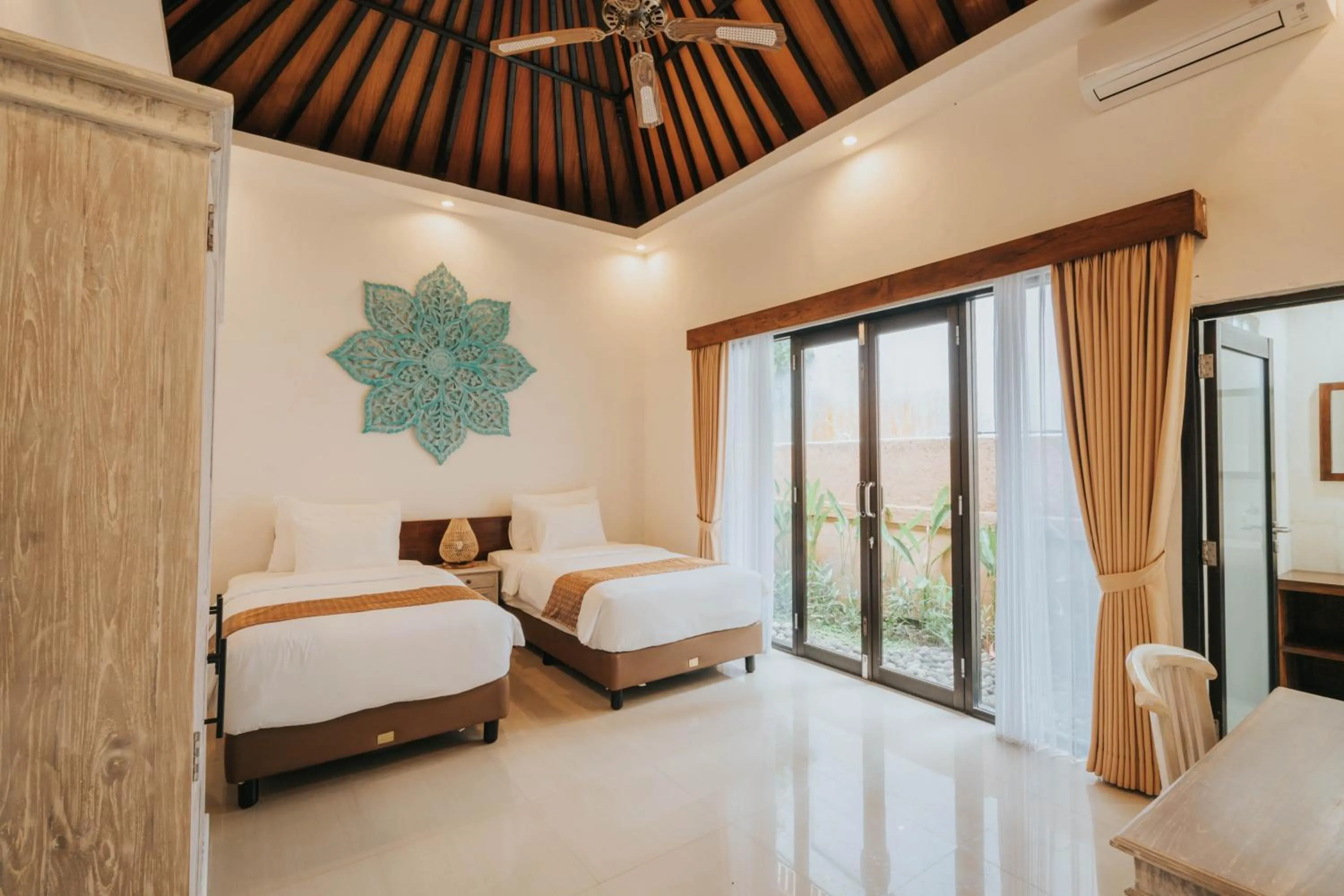 Bed in Alam Penari Resort Ubud