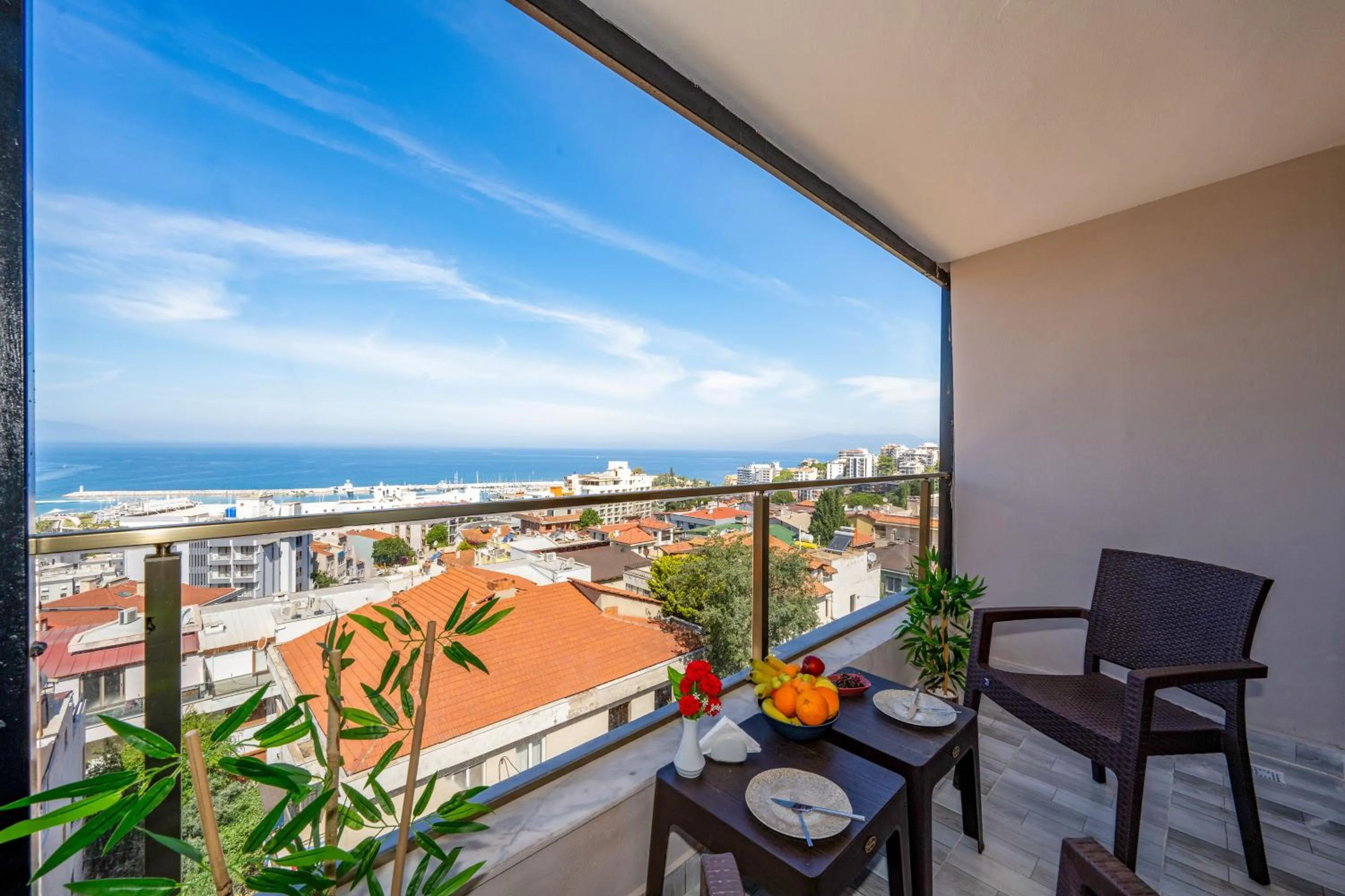Balcony/Terrace in Otel Carpediem Gold Kuşadası