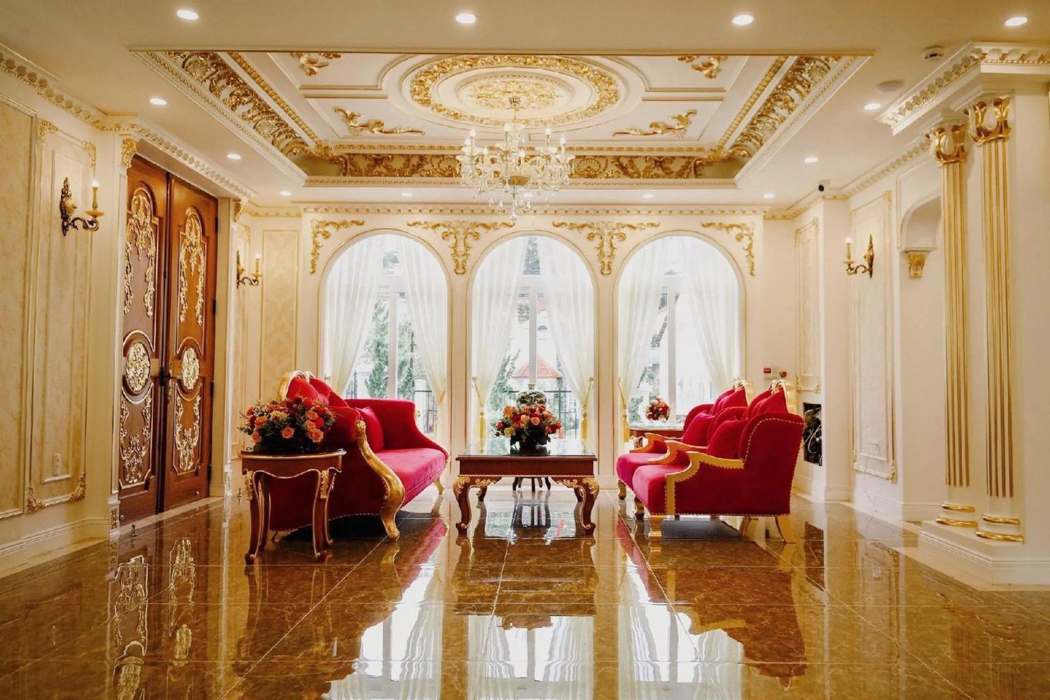 Lobby or reception in Da Tuong Luxury Villa Hotel