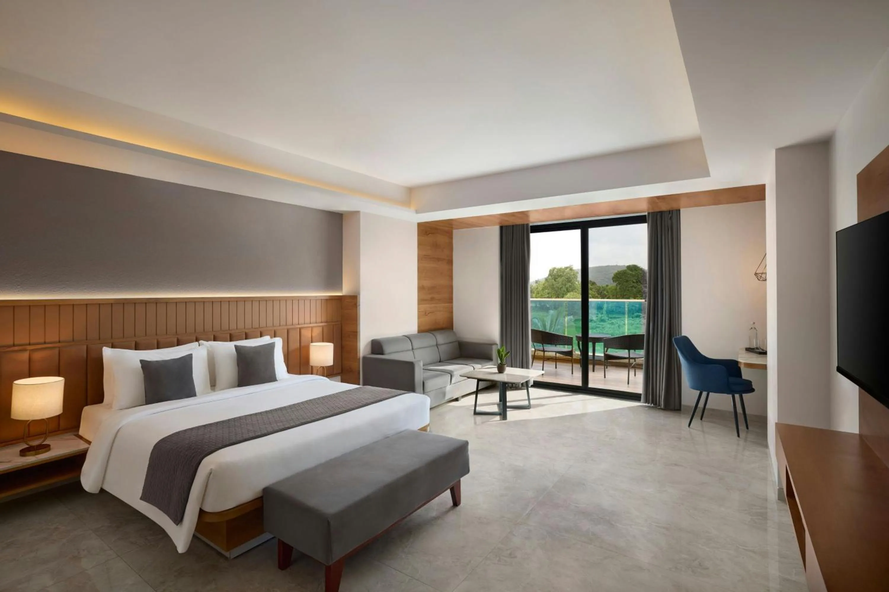 Fern Classic King Room with Sofa Bed and City View - single occupancy in The Fern Residency, Bhiwandi-Pimplas, Series by Marriott