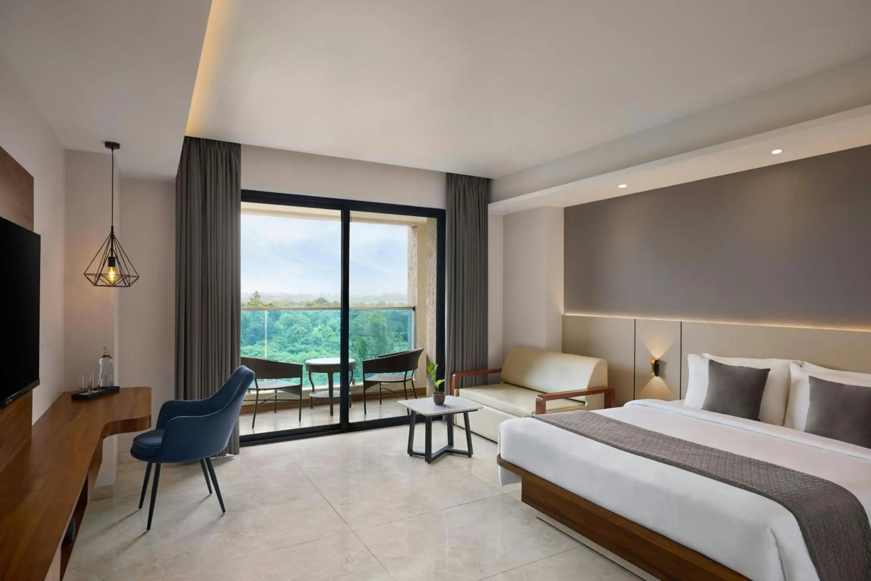 Winter Green King Room with Sofa Bed and City View - single occupancy in The Fern Residency, Bhiwandi-Pimplas, Series by Marriott Winter Green King Room with Sofa Bed and City View - single occupancy in The Fern Residency, Bhiwandi-Pimplas, Series by Marriott