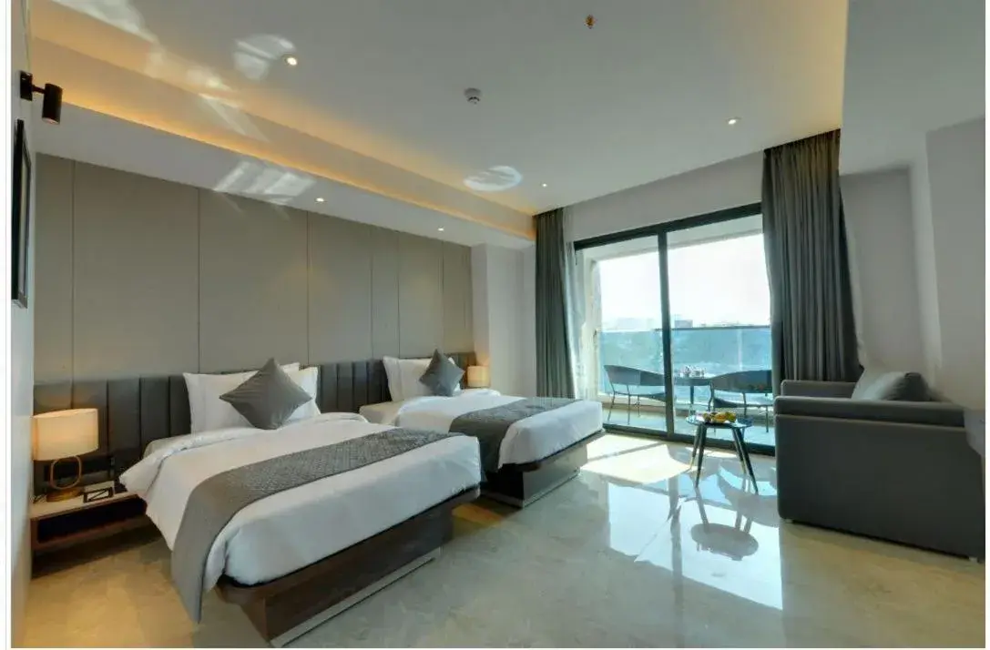 Winter Green Twin Room - single occupancy in The Fern Residency, Bhiwandi-Pimplas, Series by Marriott Winter Green Twin Room - single occupancy in The Fern Residency, Bhiwandi-Pimplas, Series by Marriott