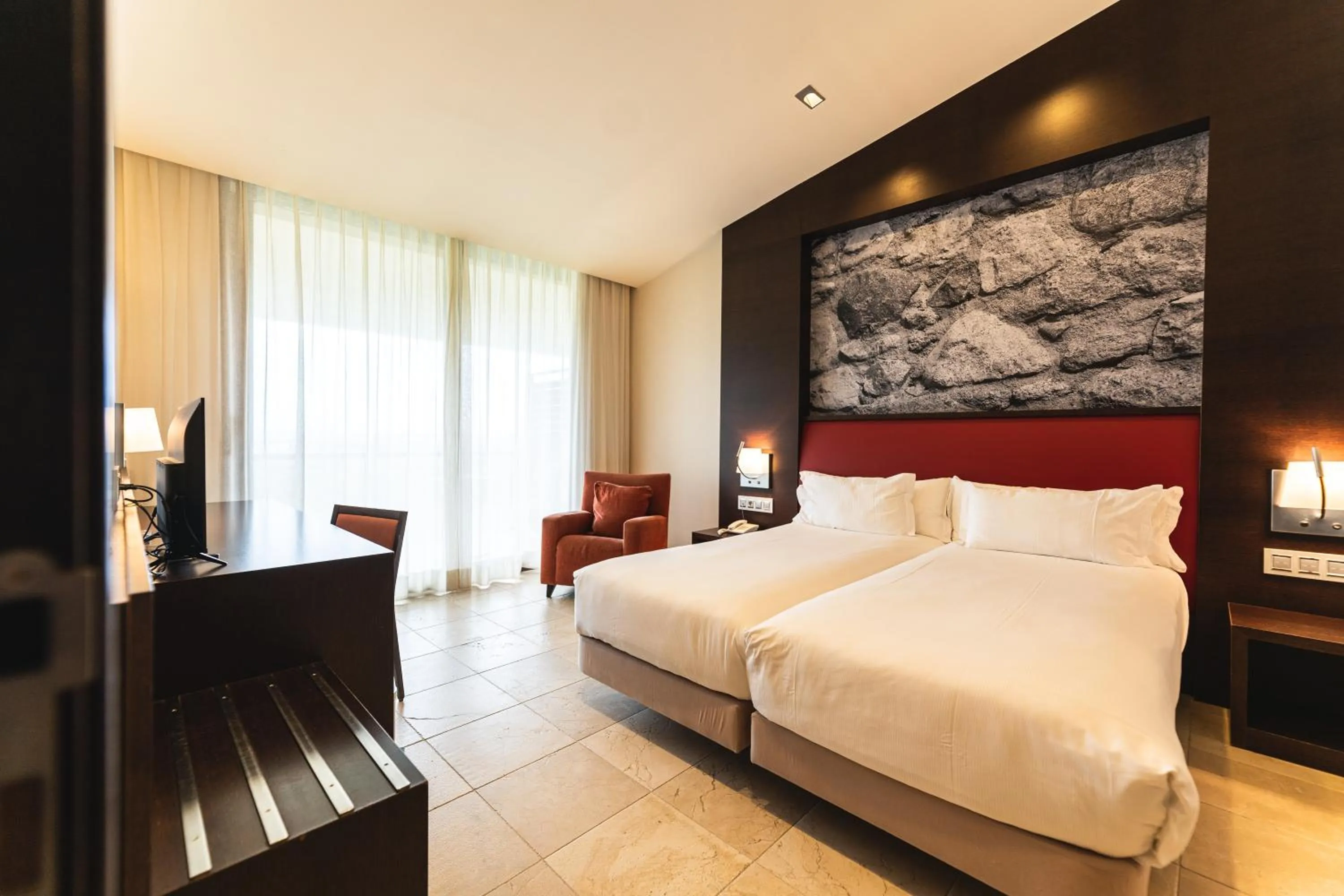 Photo of the whole room, Bed in Hotel Mas Solà