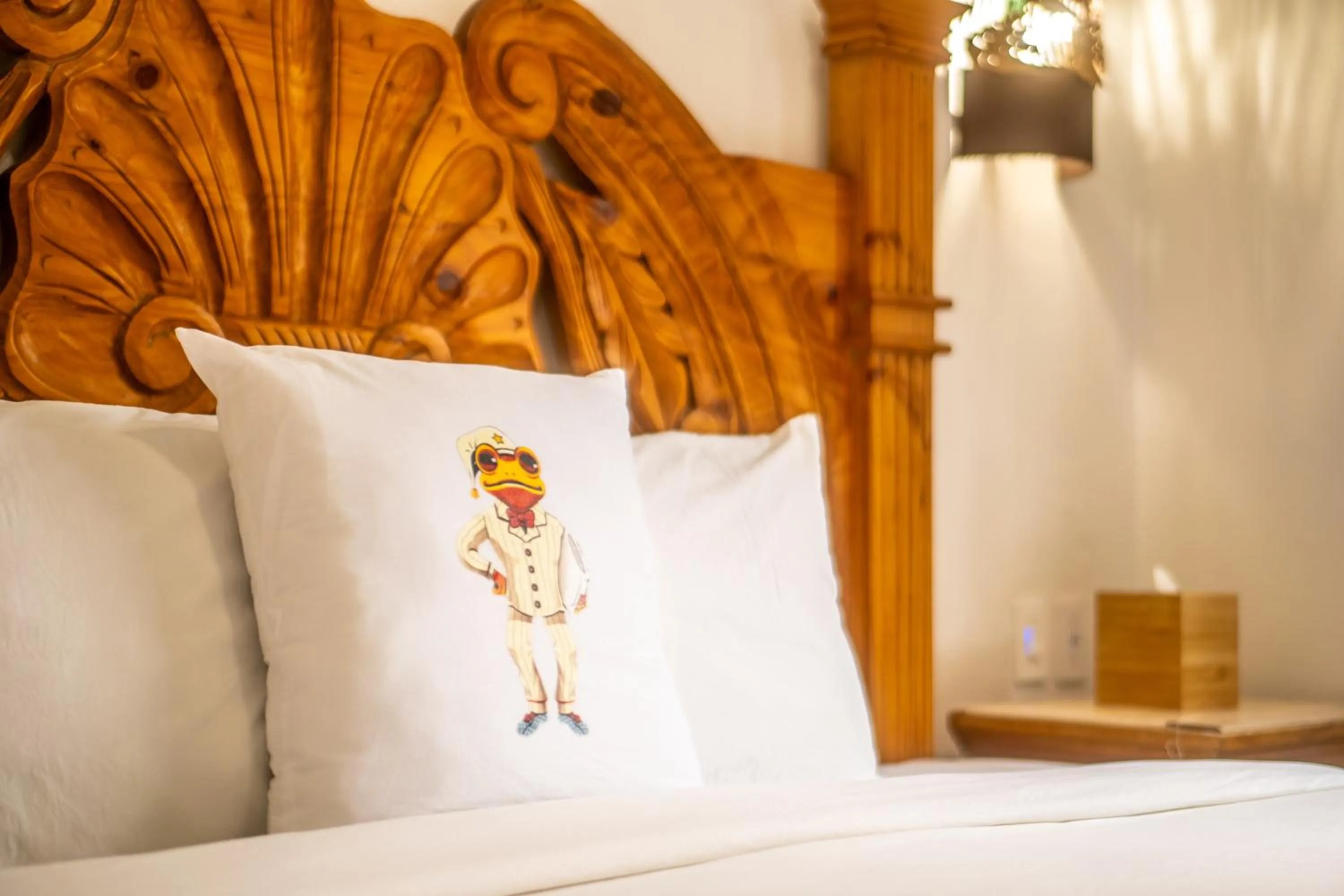 Bed in 5 Frogs Hotel Bucerias