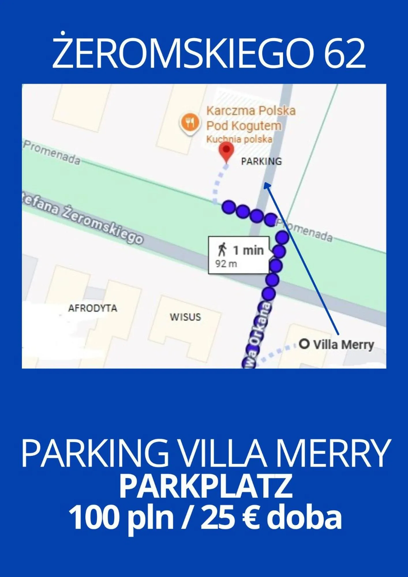 Parking in Villa Merry