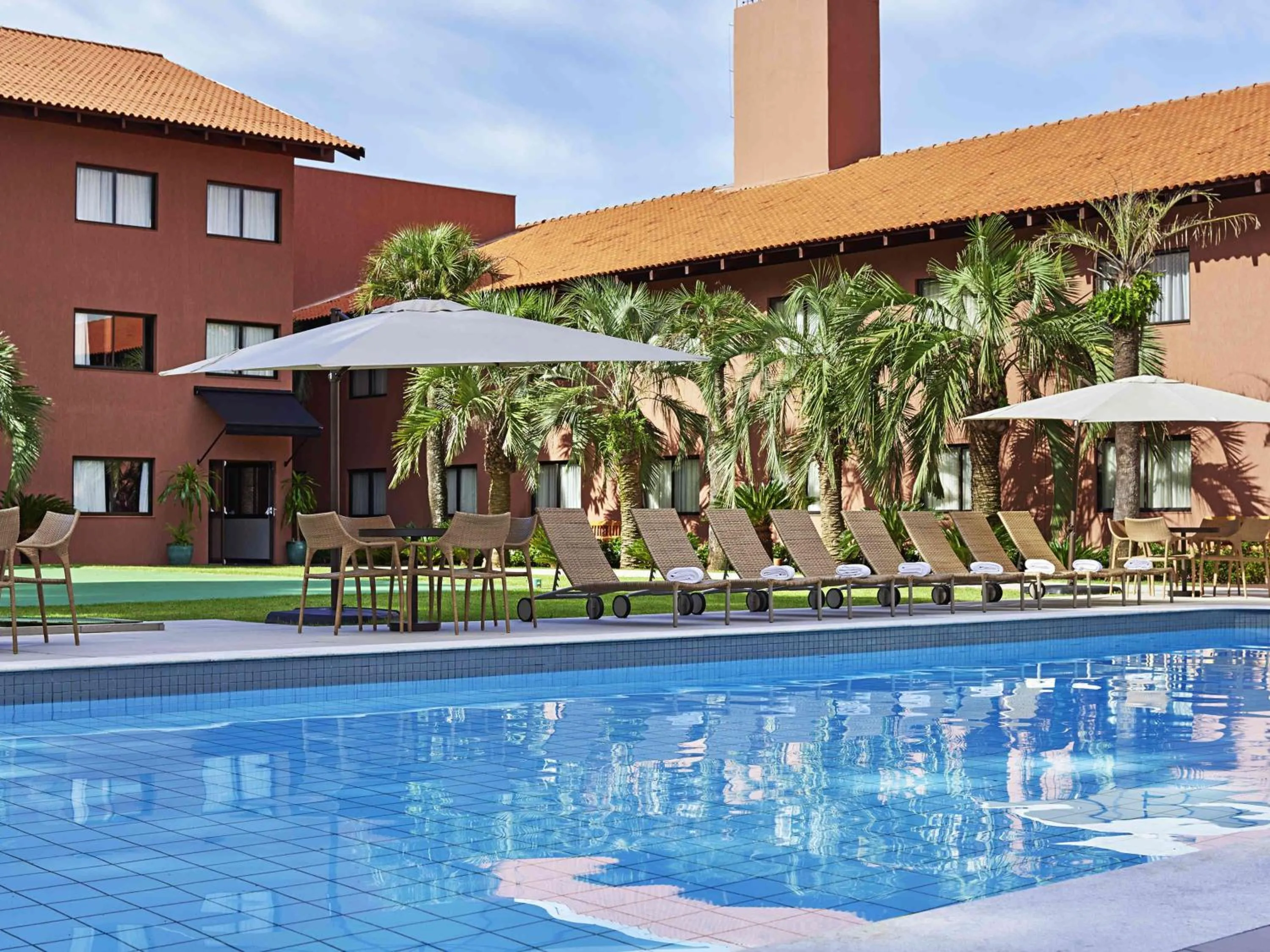 Pool view in Novotel Campo Grande