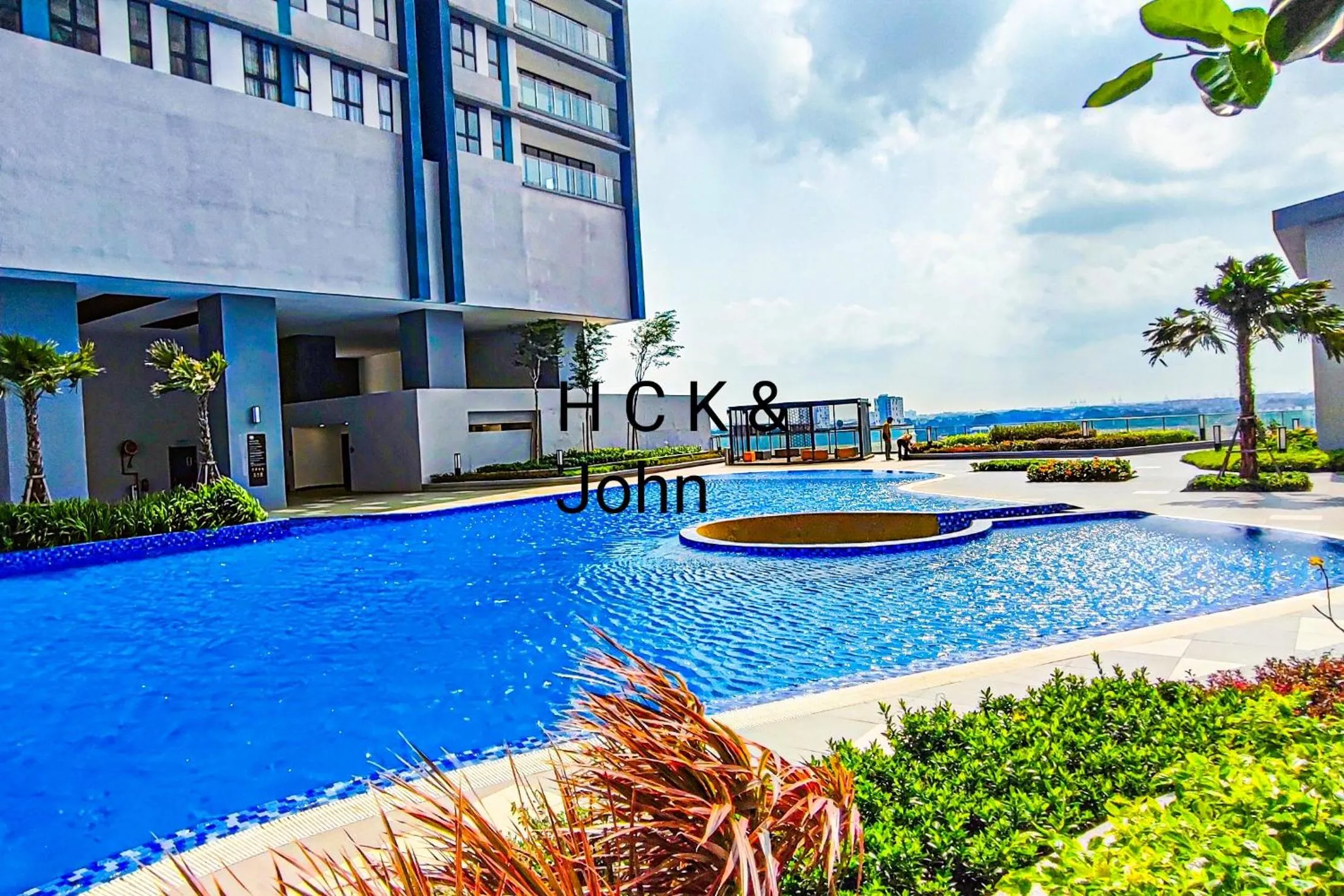 Day in Double Storey Pool at Trio Setia by HCK